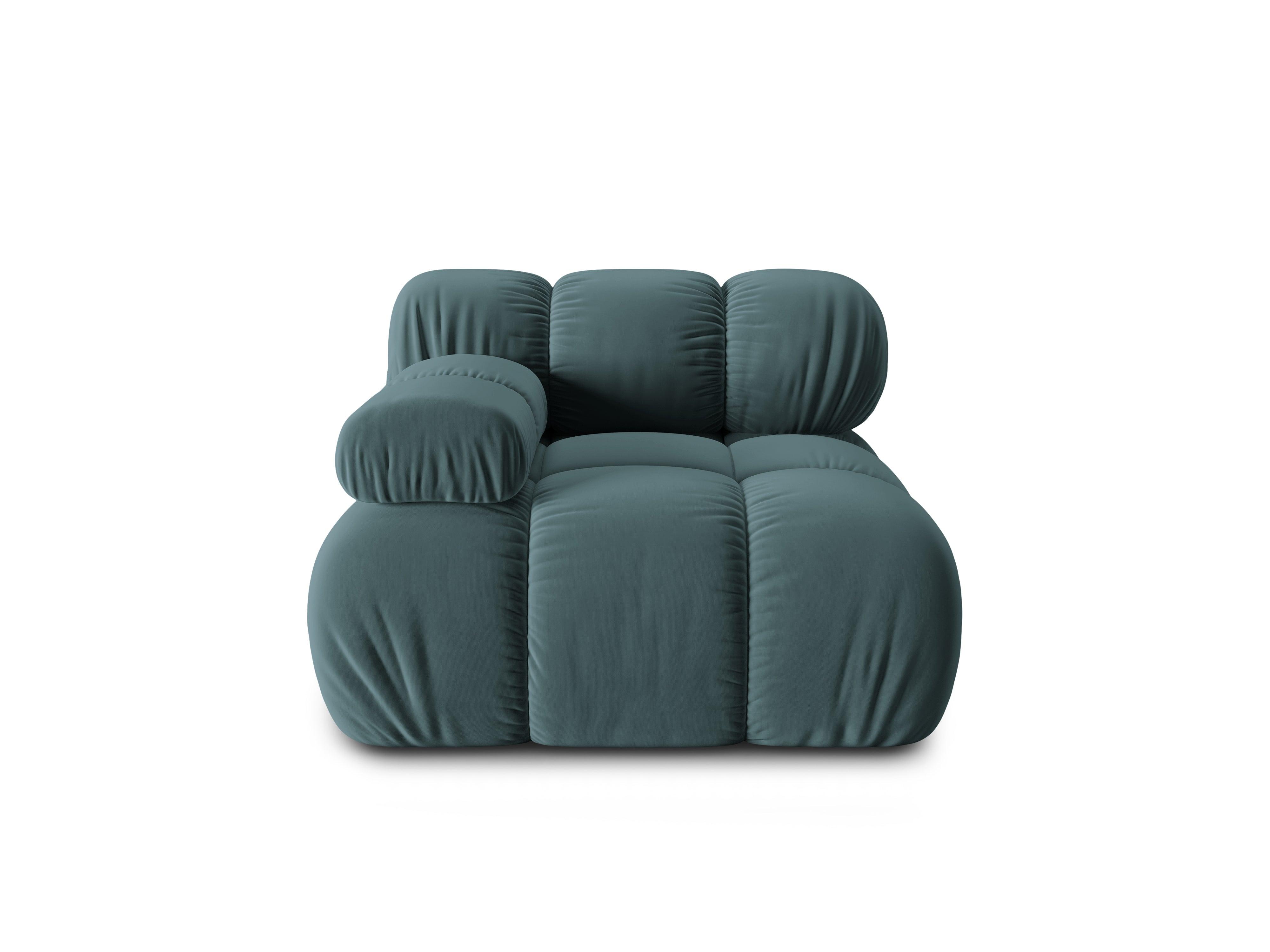 Sofa modułowa TROPEA - moduł lewostronny petrol Milo Casa    Eye on Design