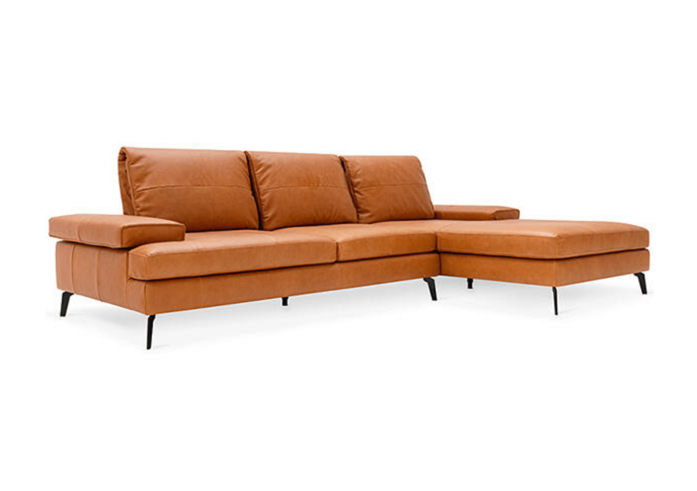 Sofa narożna prawostronna LANDA czarna podstawa Calligaris    Eye on Design