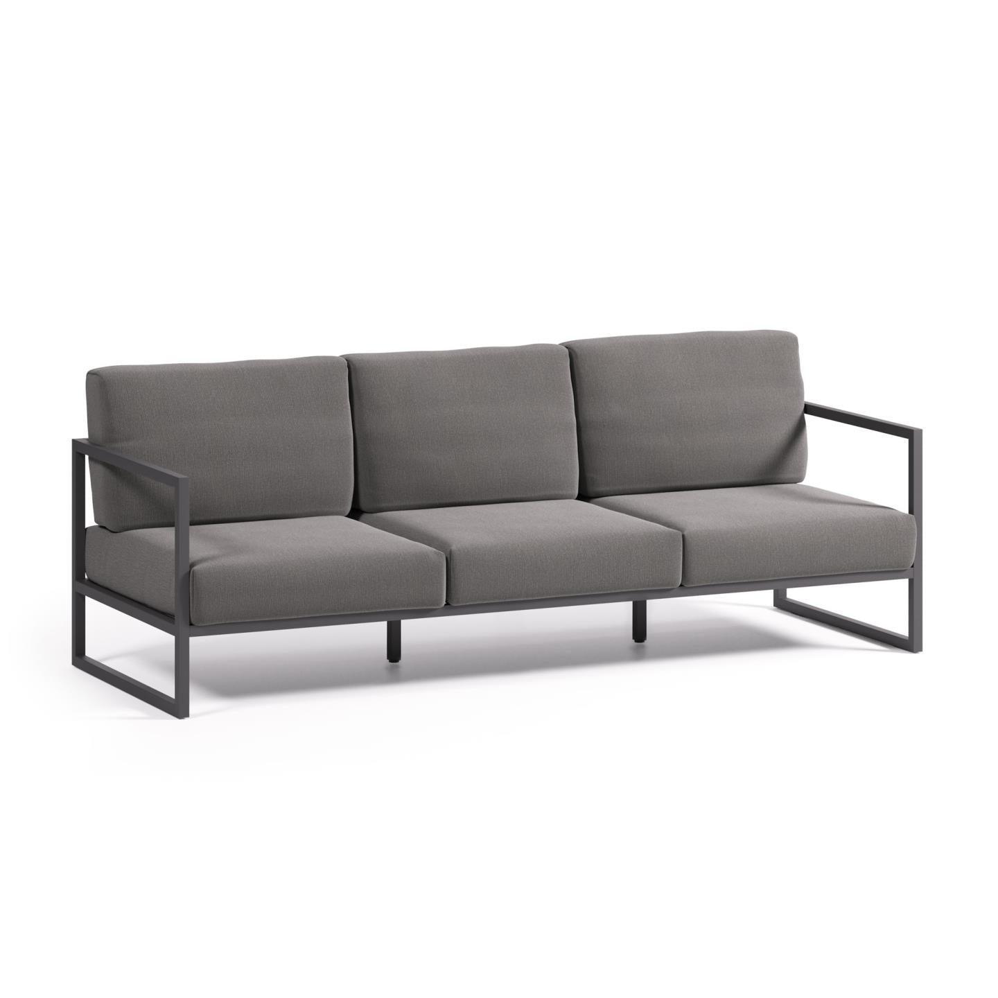 Sofa ogrodowa 3-osobowa COMOVA ciemnoszary La Forma    Eye on Design