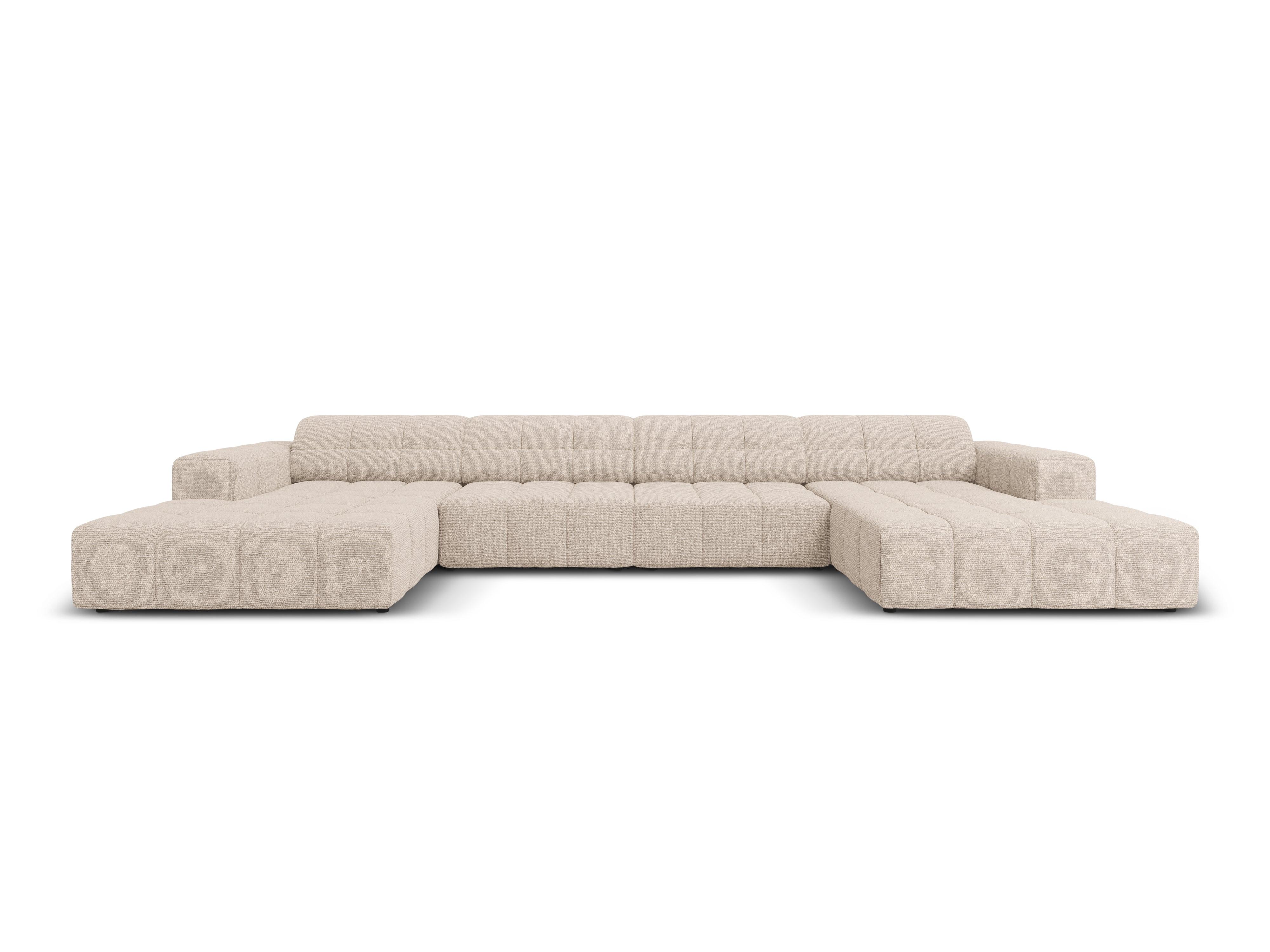 Sofa panoramiczna 6-osobowa CHICAGO beżowy szenil Cosmopolitan Design    Eye on Design