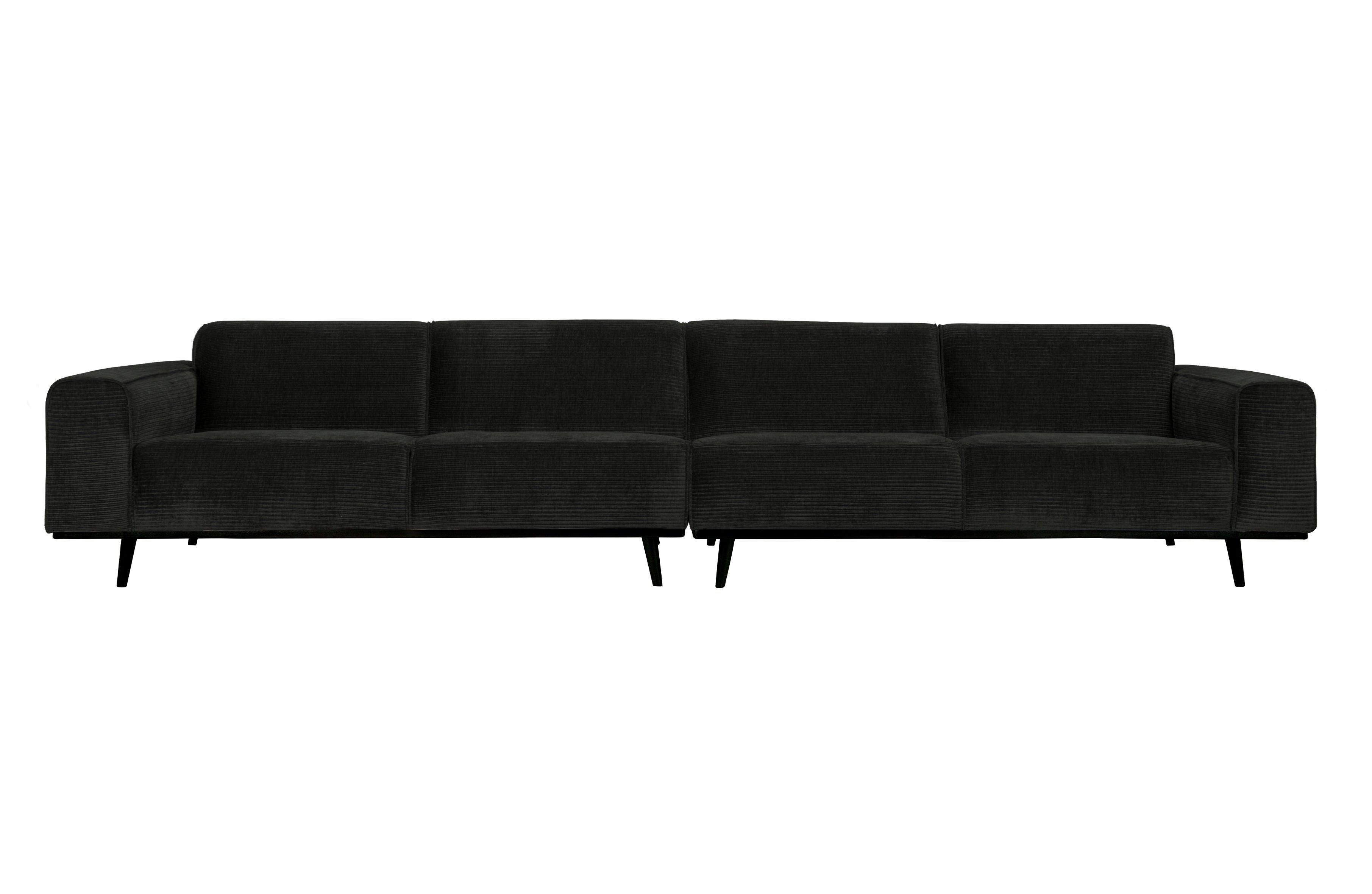 Sofa sztruksowa 4-osobowa STATEMENT grafitowy Be Pure 372 cm   Eye on Design