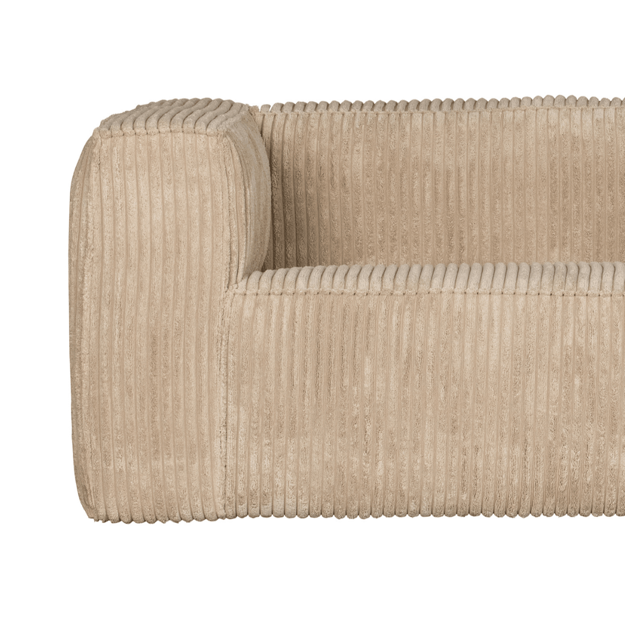 Sofa sztruksowa BEAN RIB beżowy Woood Exclusive    Eye on Design