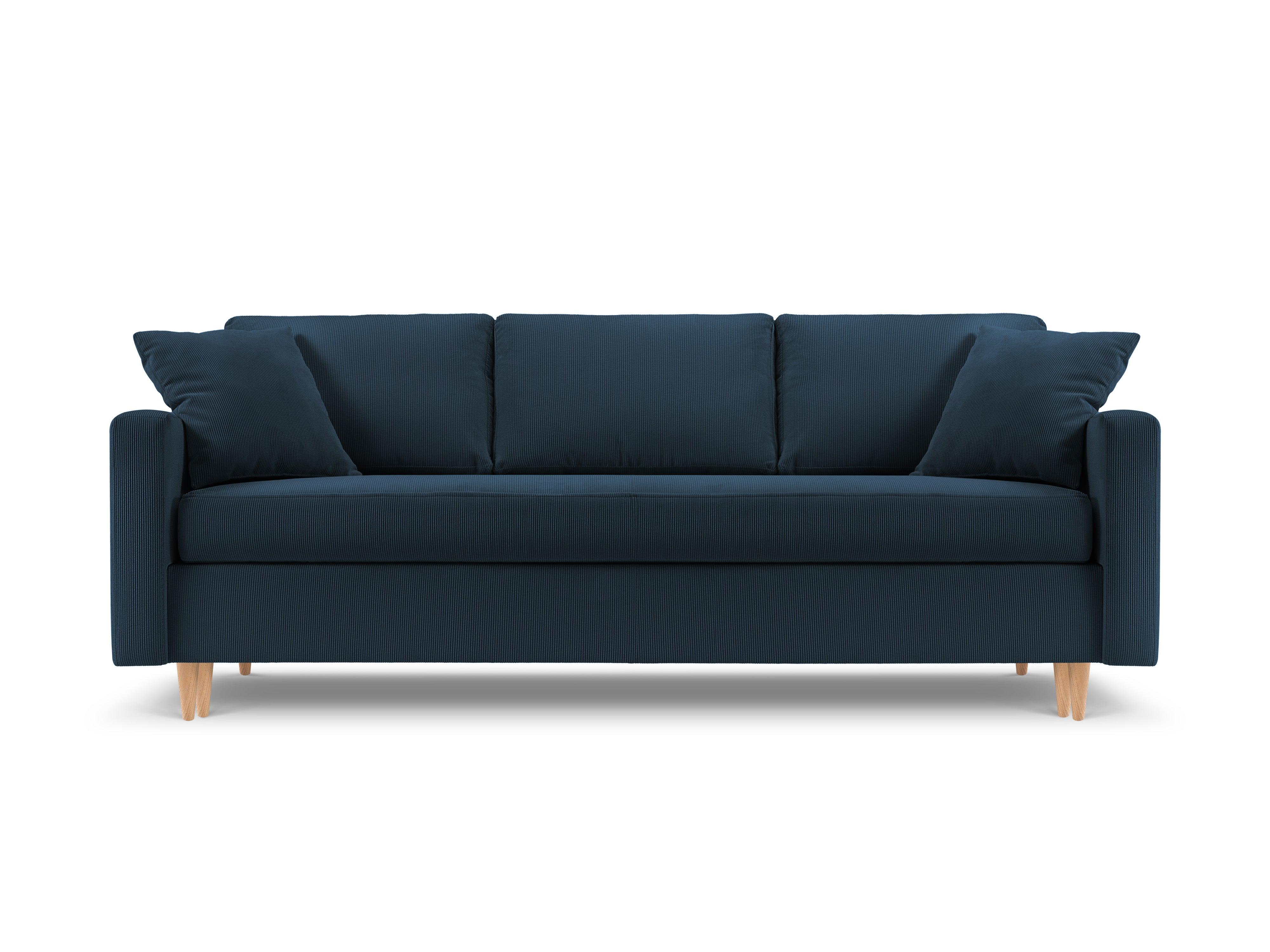 Sofa sztruksowa z funkcją spania ROSE ciemnoniebieski Mazzini Sofas    Eye on Design