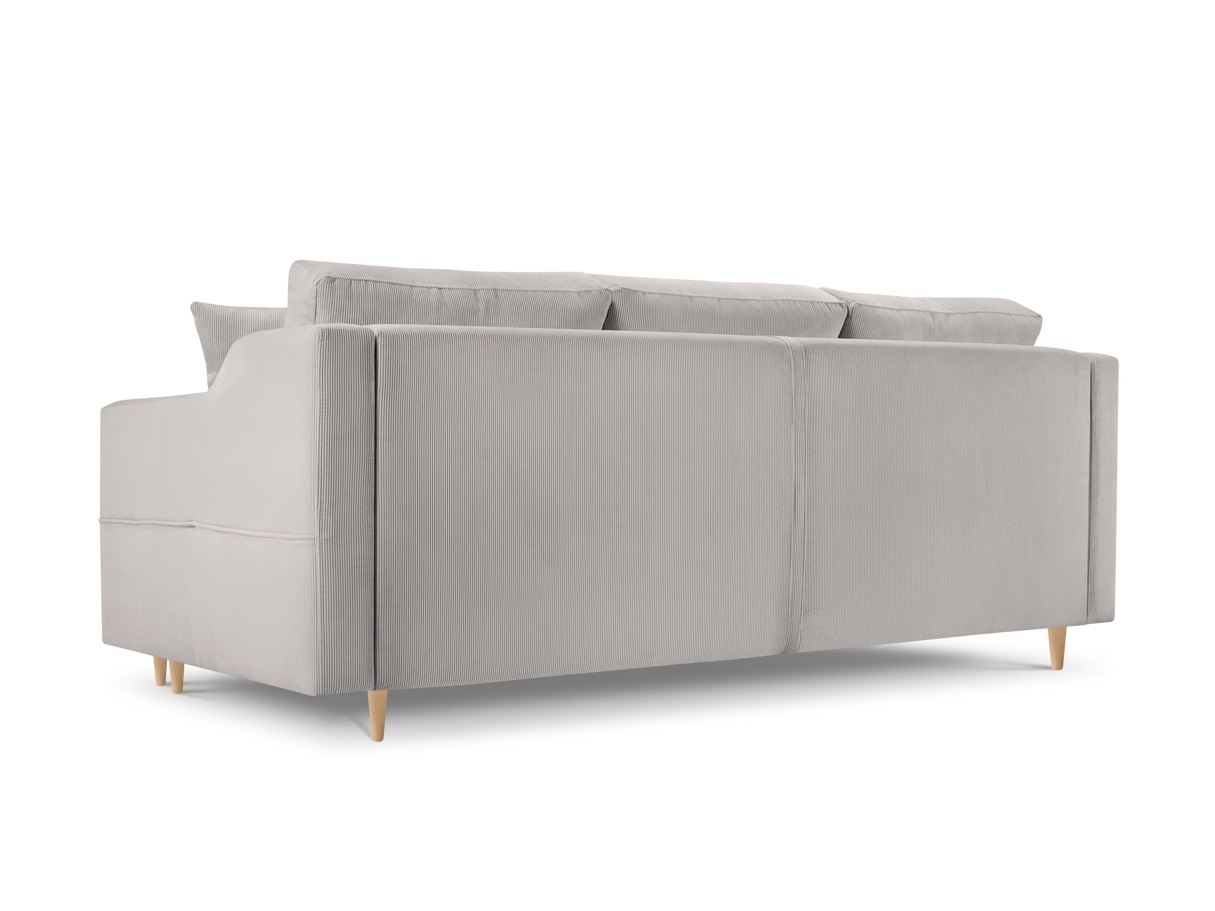 Sofa sztruksowa z funkcją spania ROSE jasnoszary Mazzini Sofas    Eye on Design