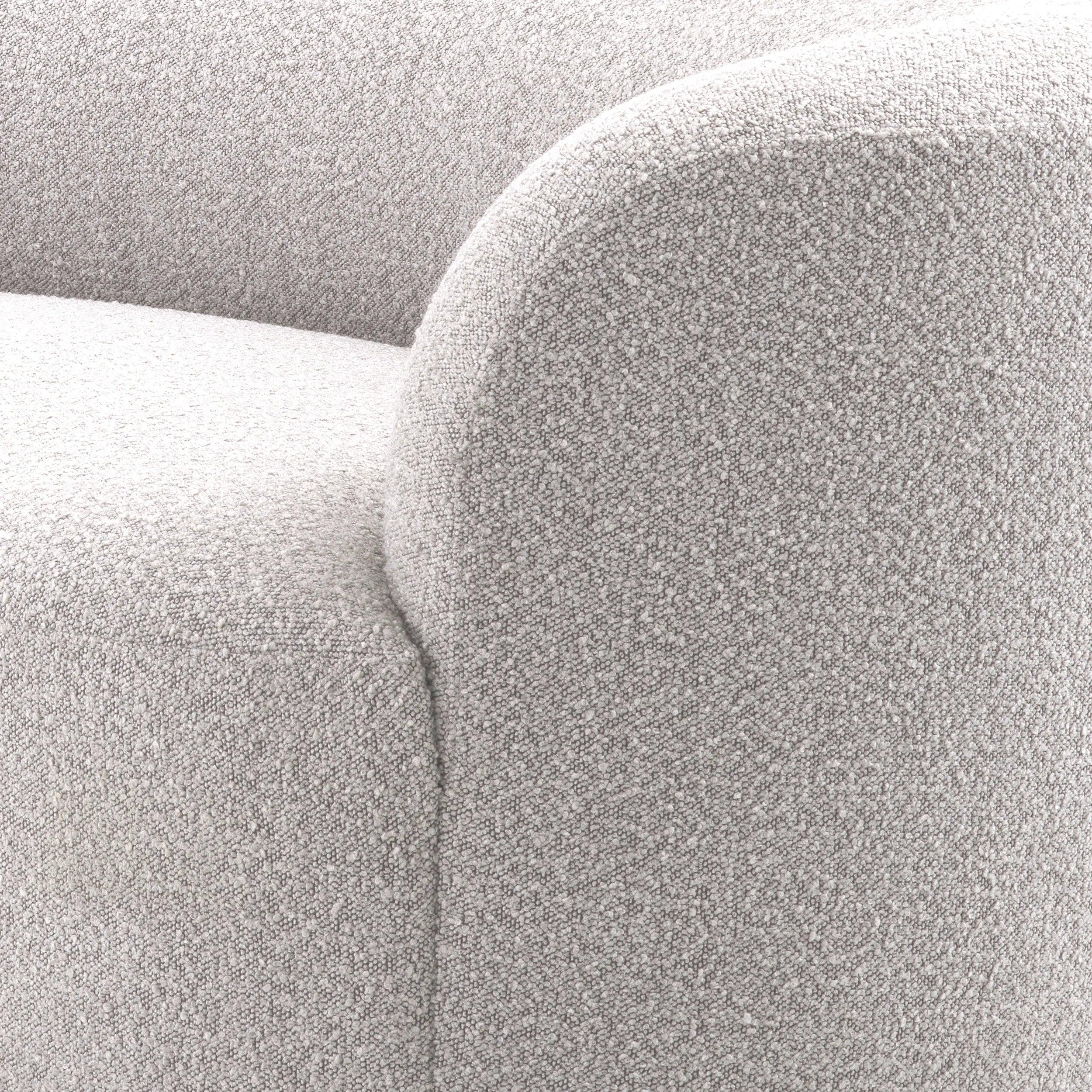 Sofa w tkaninie boucle MORTEN szary Eichholtz    Eye on Design