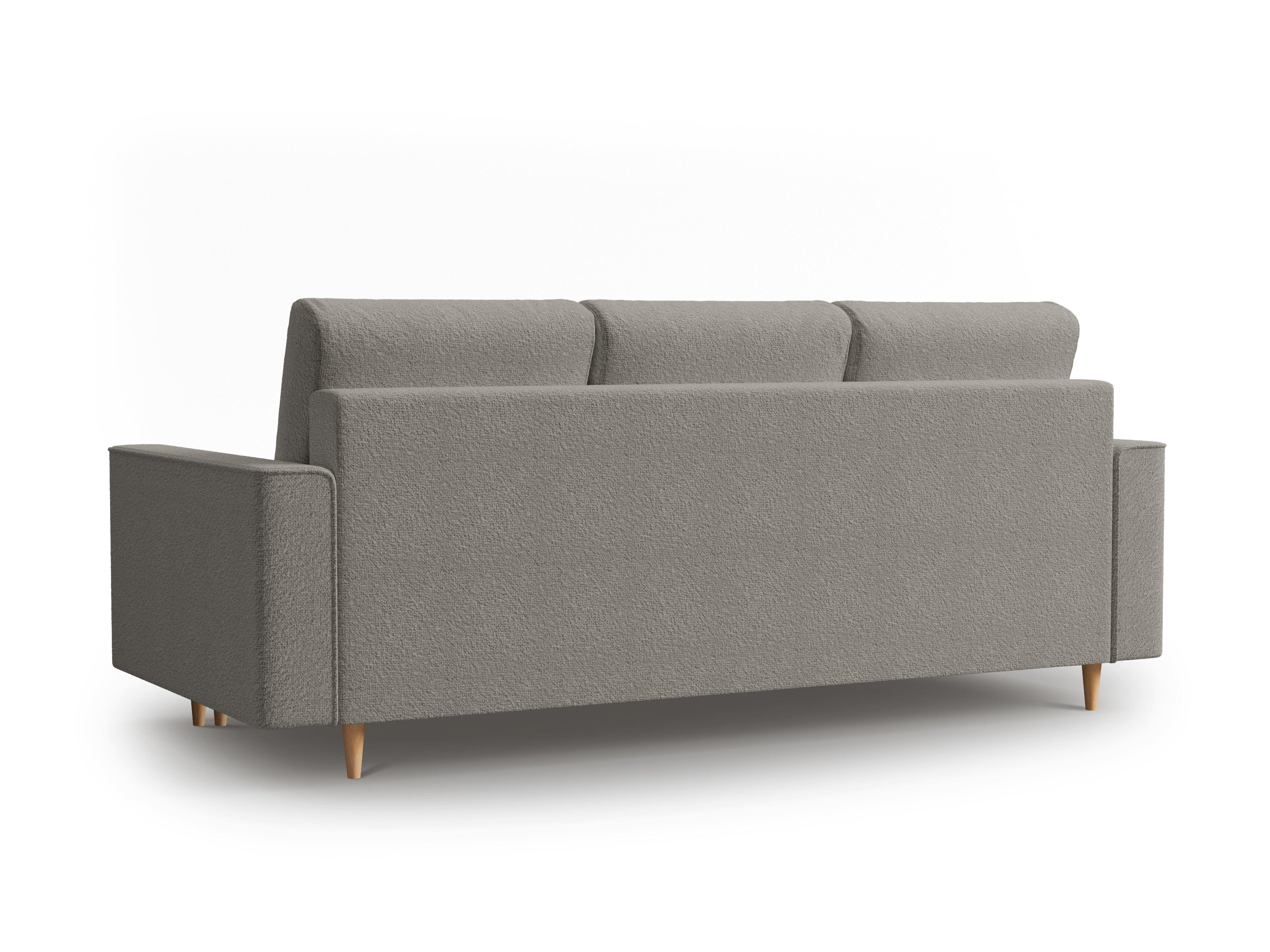 Sofa w tkaninie boucle z funkcją spania CARTADERA szary Mazzini Sofas    Eye on Design