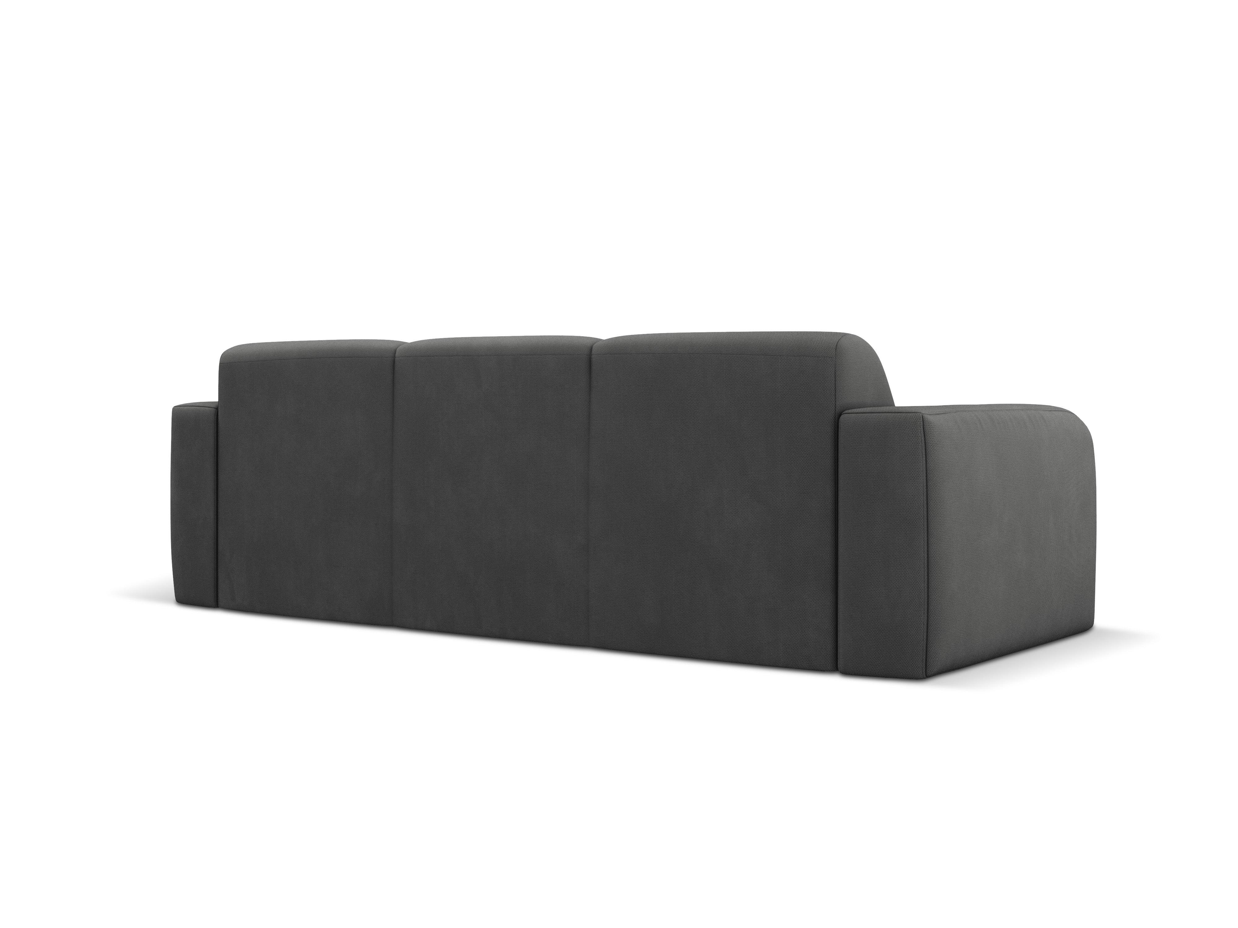 Sofa w tkaninie chenillowej 3-osobowa LOLA ciemnoszary Windsor & Co    Eye on Design