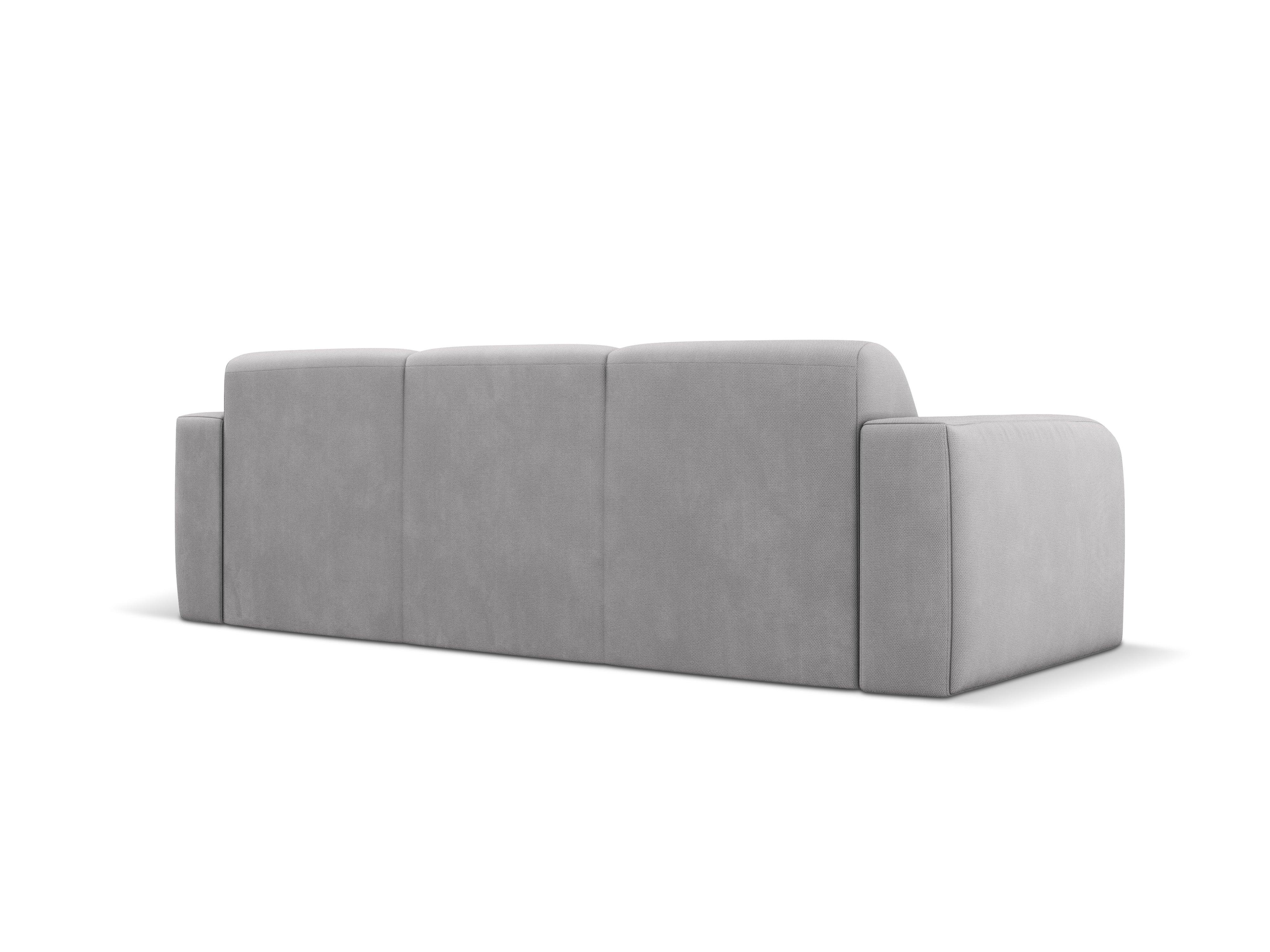 Sofa w tkaninie chenillowej 3-osobowa LOLA jasnoszary Windsor & Co    Eye on Design