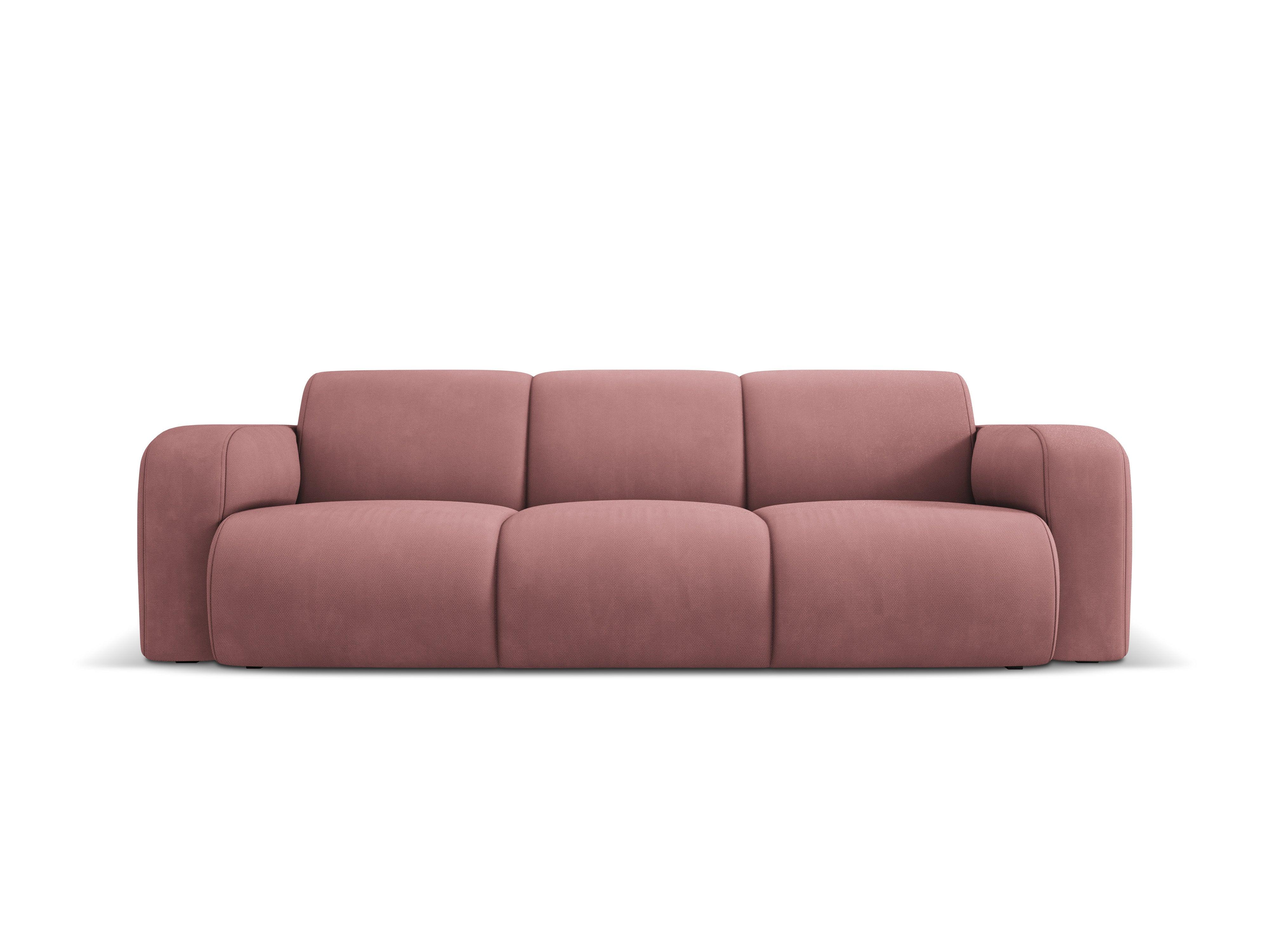 Sofa w tkaninie chenillowej 3-osobowa LOLA różowy Windsor & Co    Eye on Design