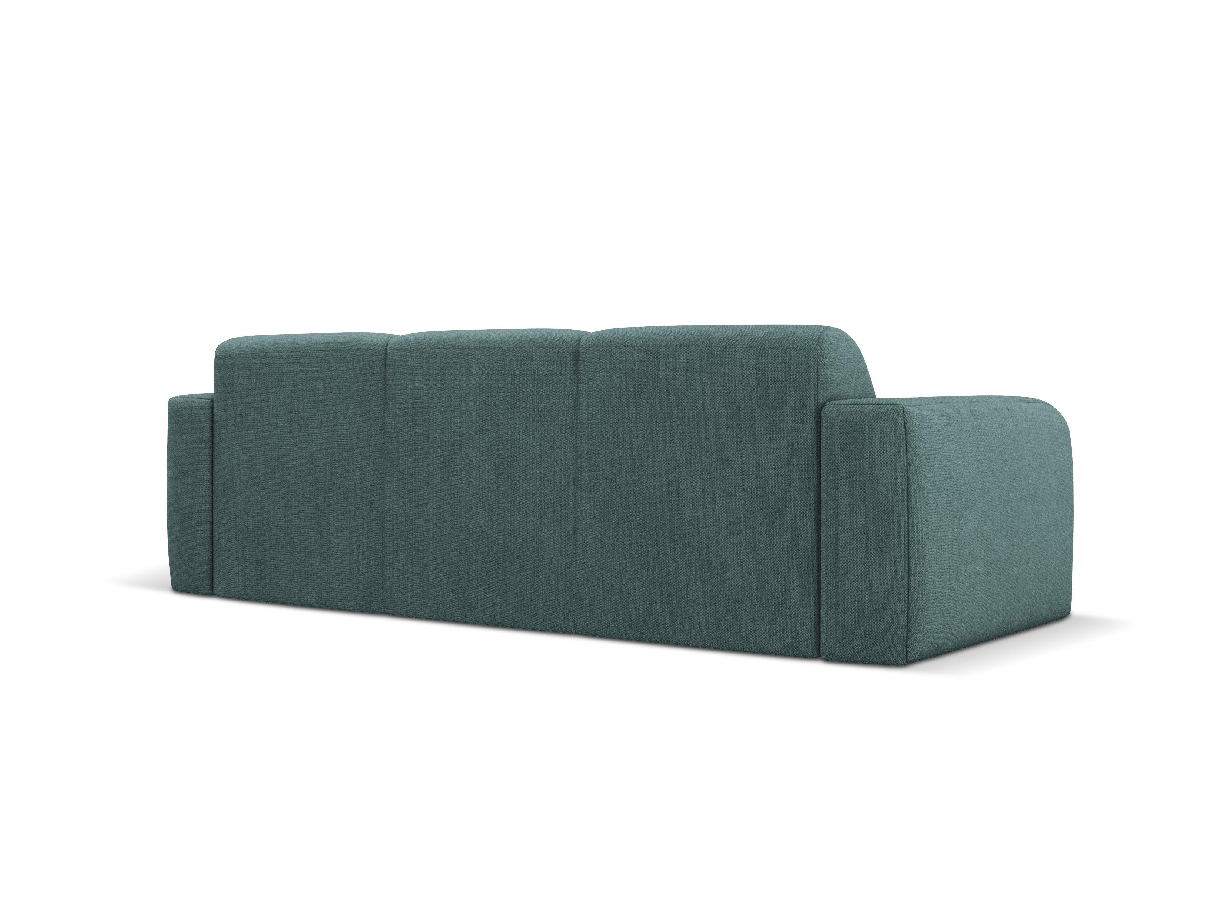 Sofa w tkaninie chenillowej 3-osobowa LOLA zieleń morska Windsor & Co    Eye on Design