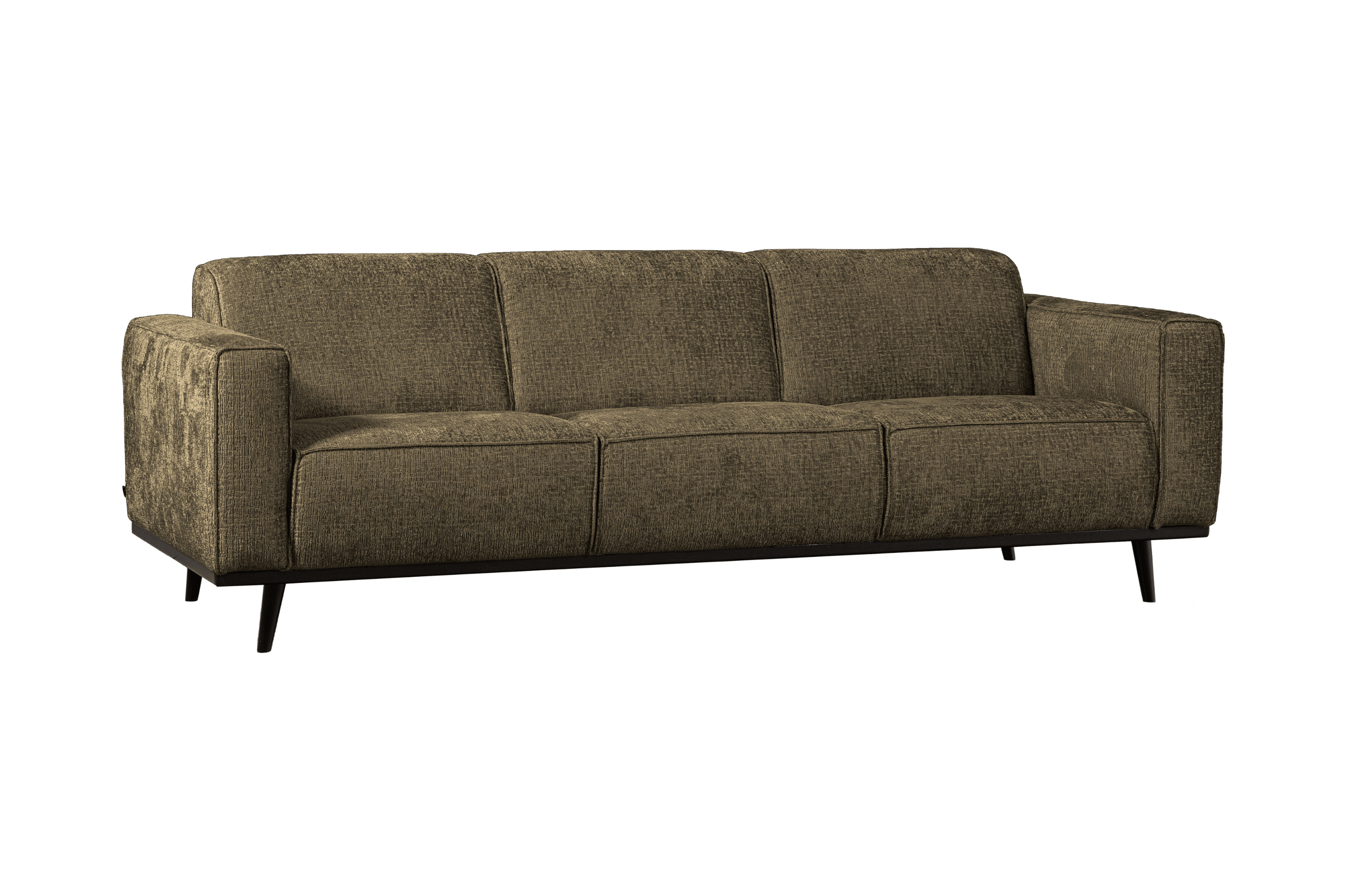 Sofa welurowa 3-osobowa STATEMENT STRUCTURE ciemnozielony Be Pure    Eye on Design