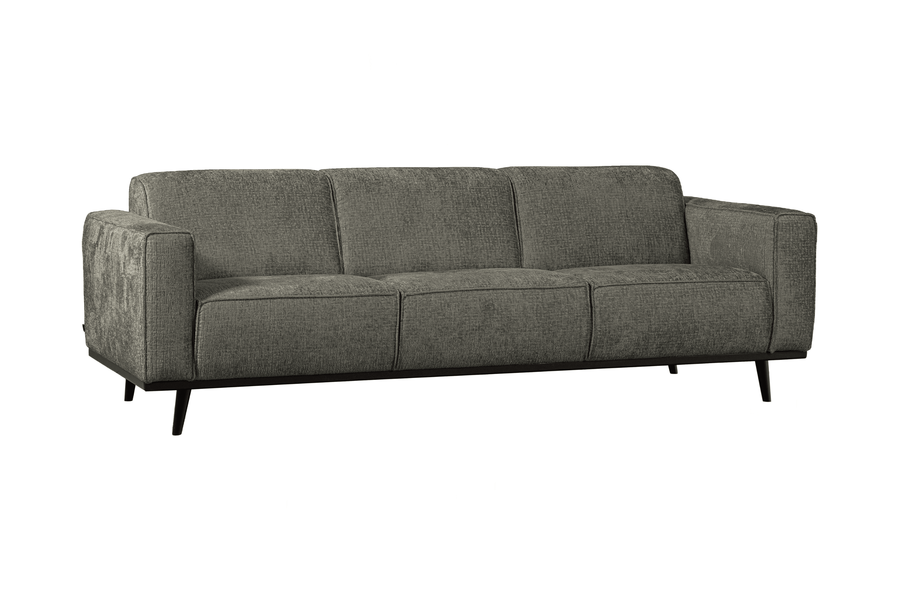 Sofa welurowa 3-osobowa STATEMENT STRUCTURE szarozielony Be Pure    Eye on Design