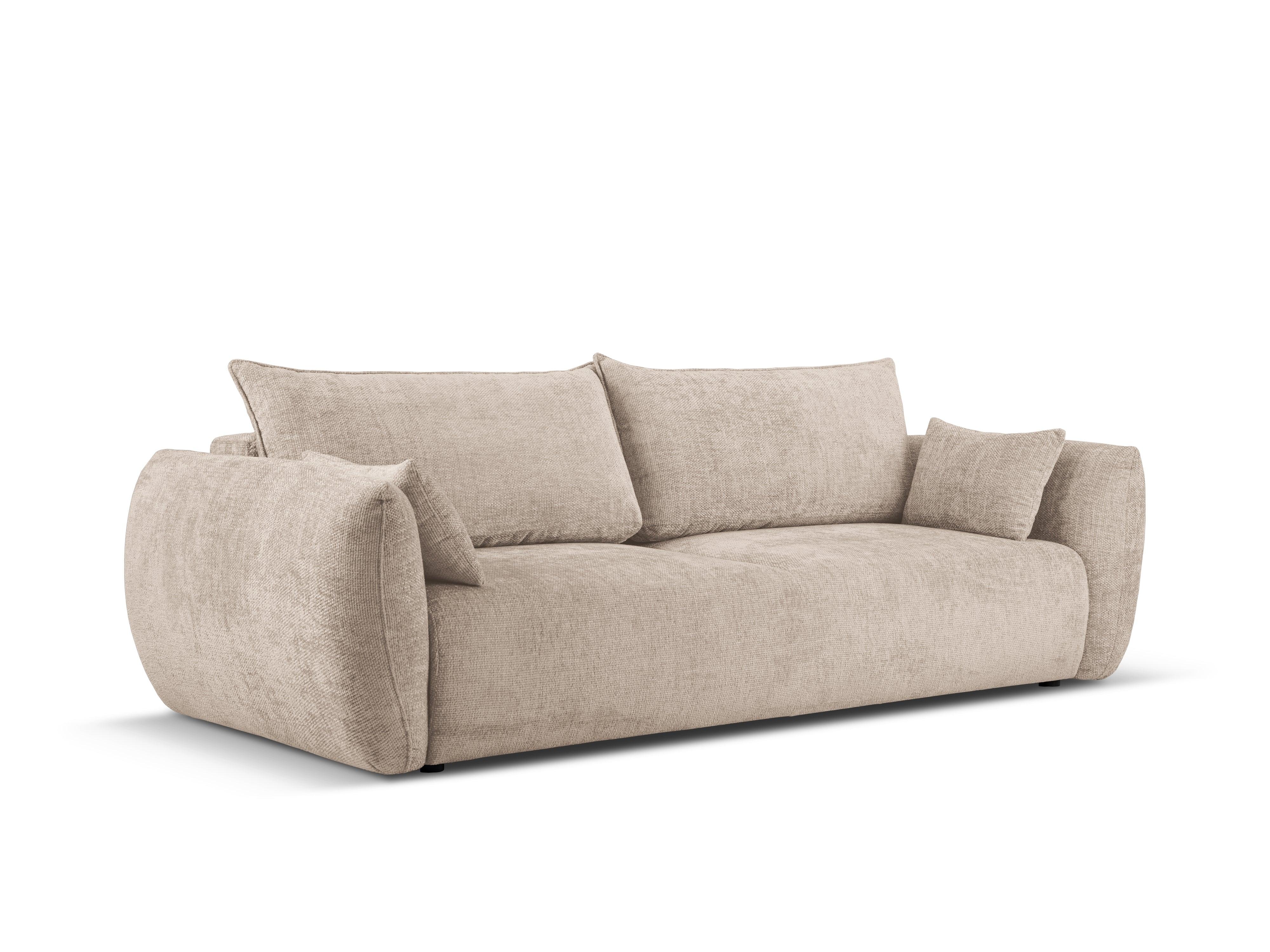 Sofa z funkcją spania MATERA beżowy szenil Cosmopolitan Design    Eye on Design