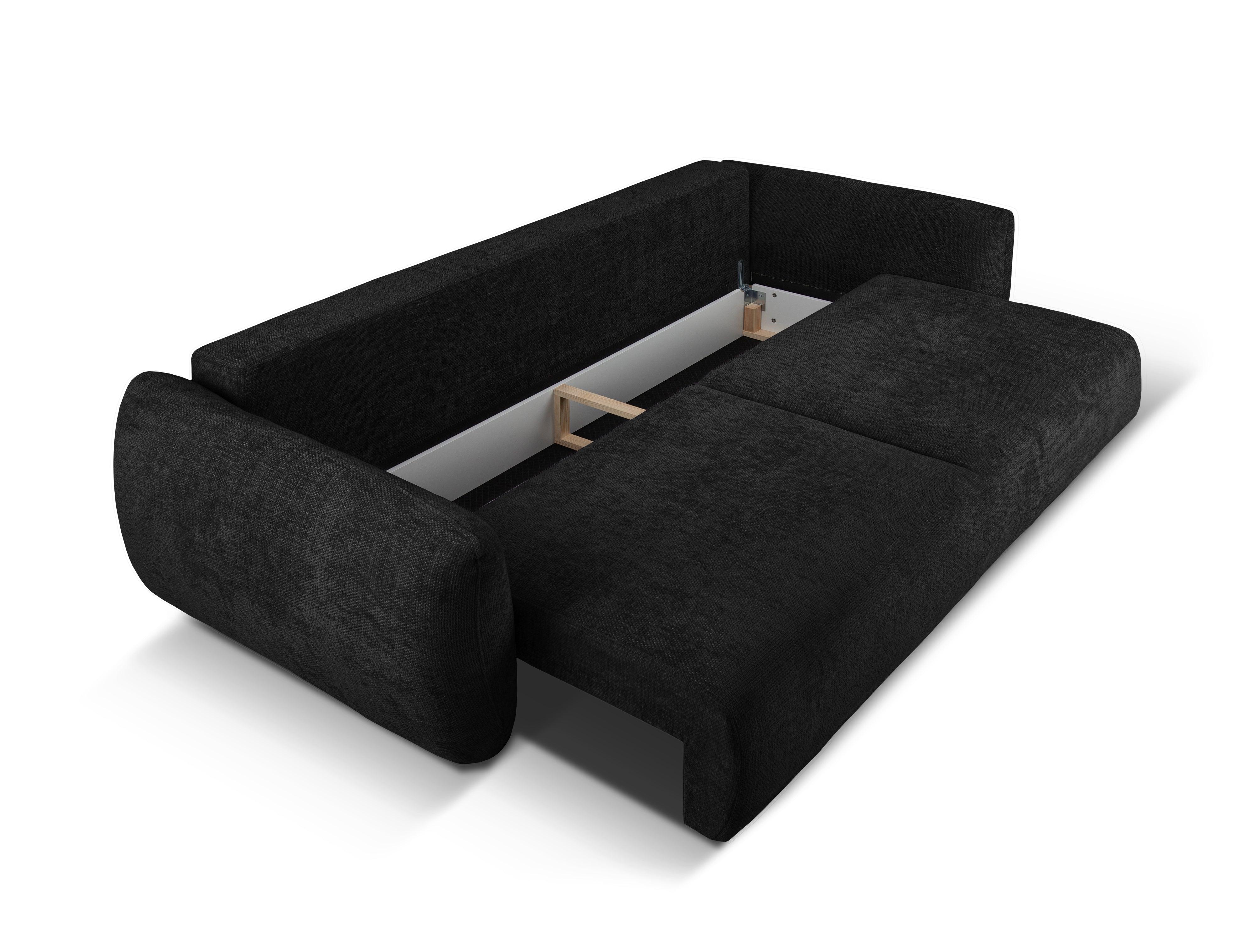 Sofa z funkcją spania MATERA czarny szenil Cosmopolitan Design    Eye on Design