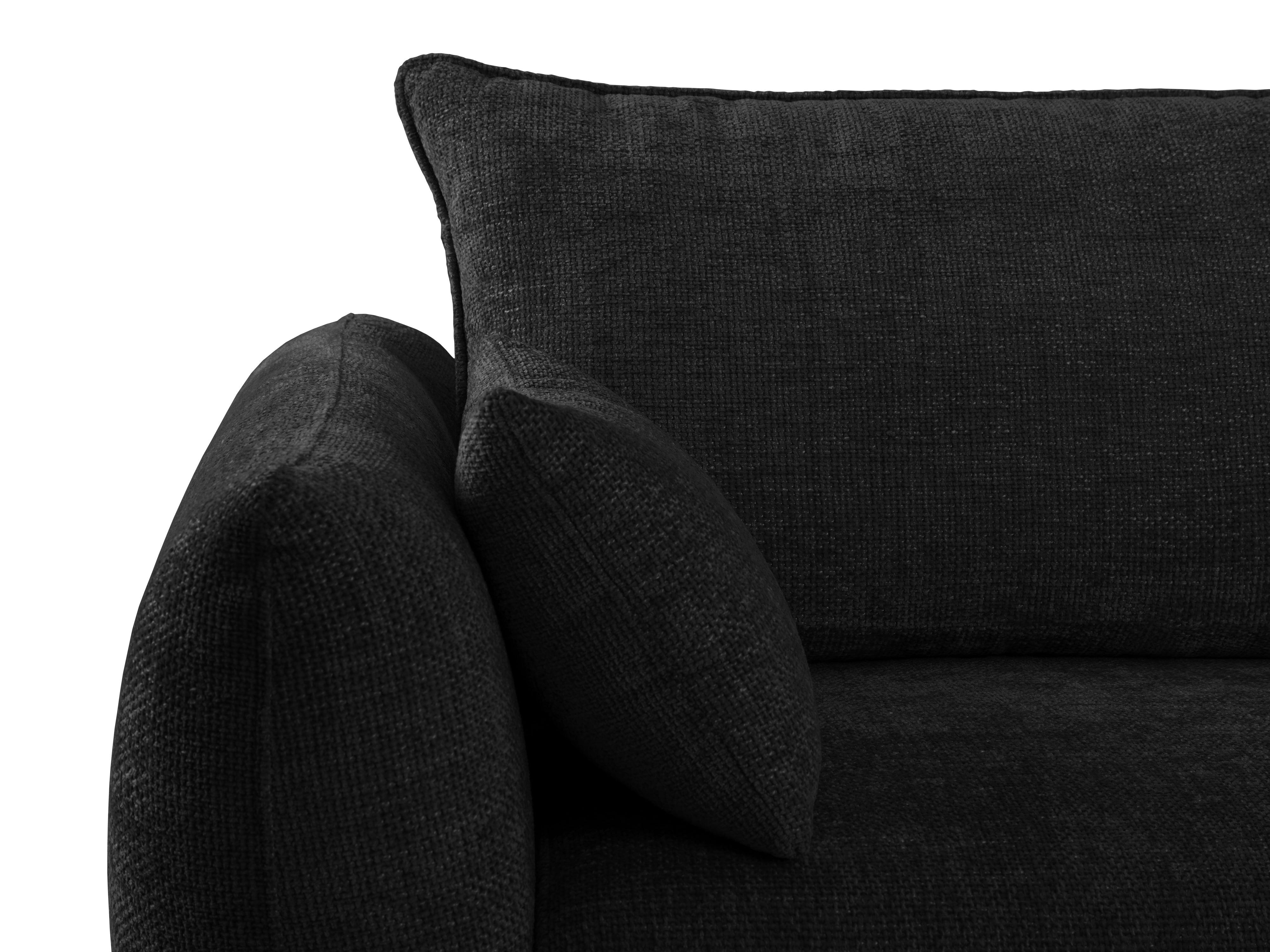 Sofa z funkcją spania MATERA czarny szenil Cosmopolitan Design    Eye on Design