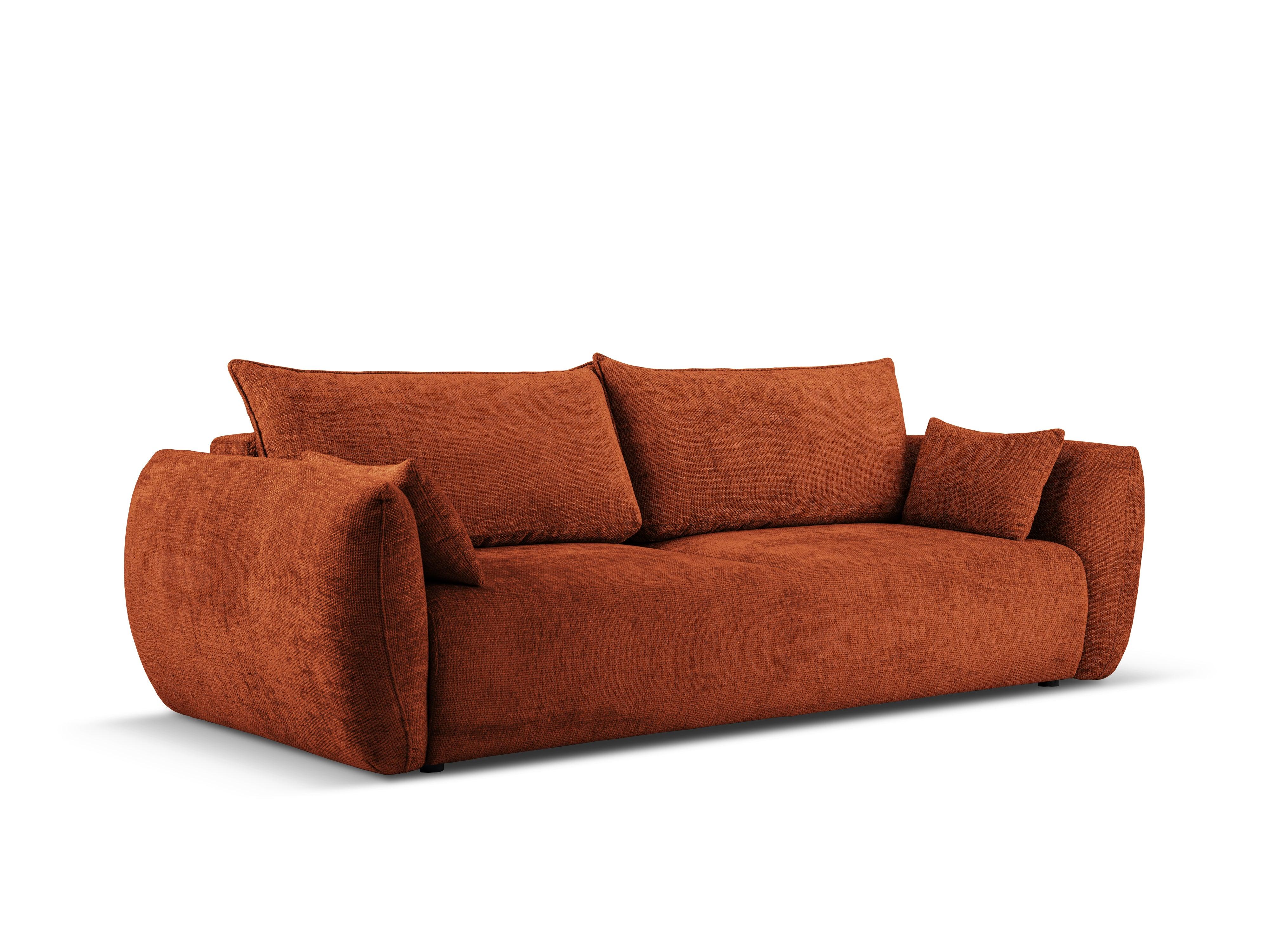 Sofa z funkcją spania MATERA terracotta szenil Cosmopolitan Design    Eye on Design