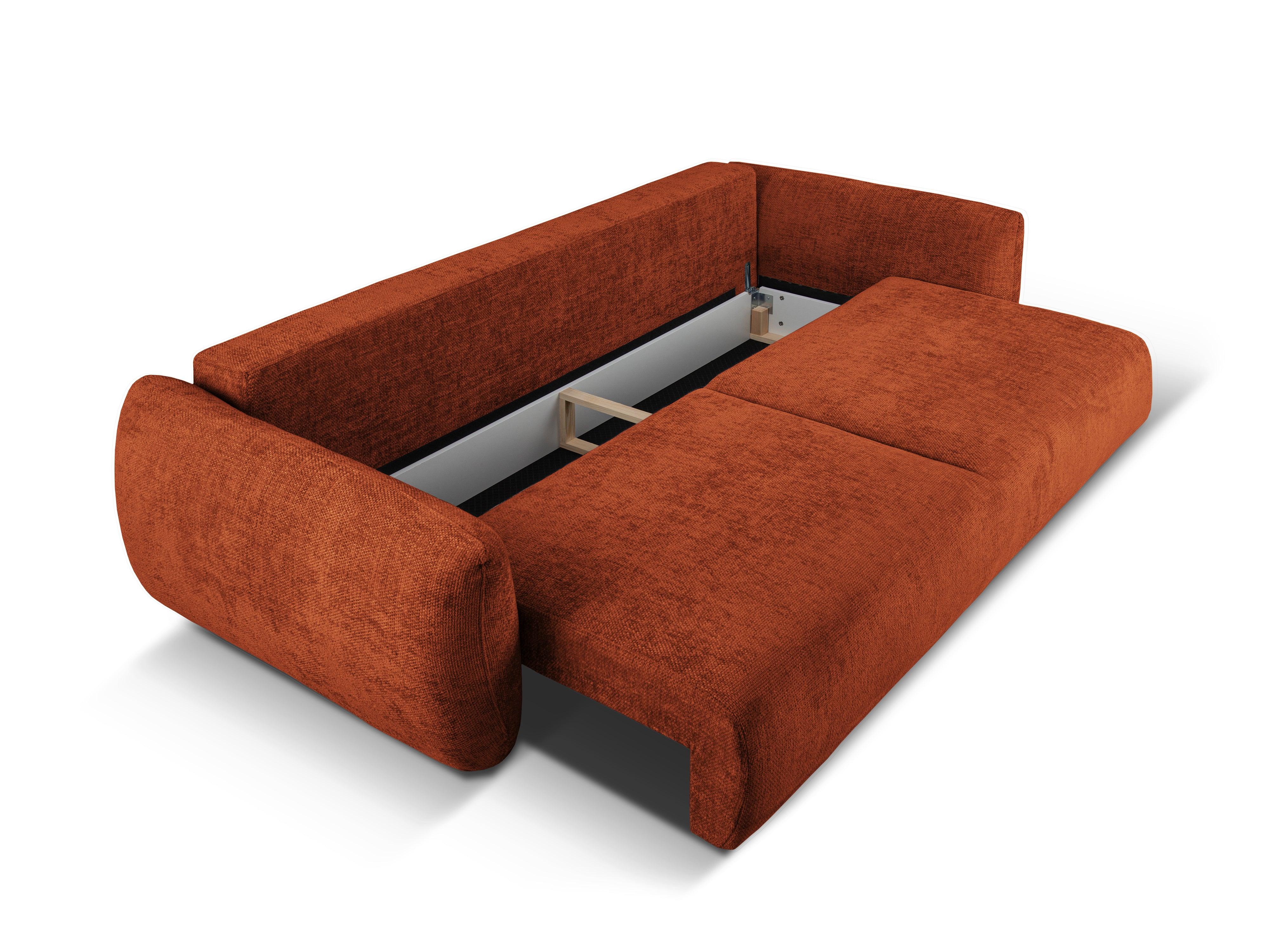 Sofa z funkcją spania MATERA terracotta szenil Cosmopolitan Design    Eye on Design