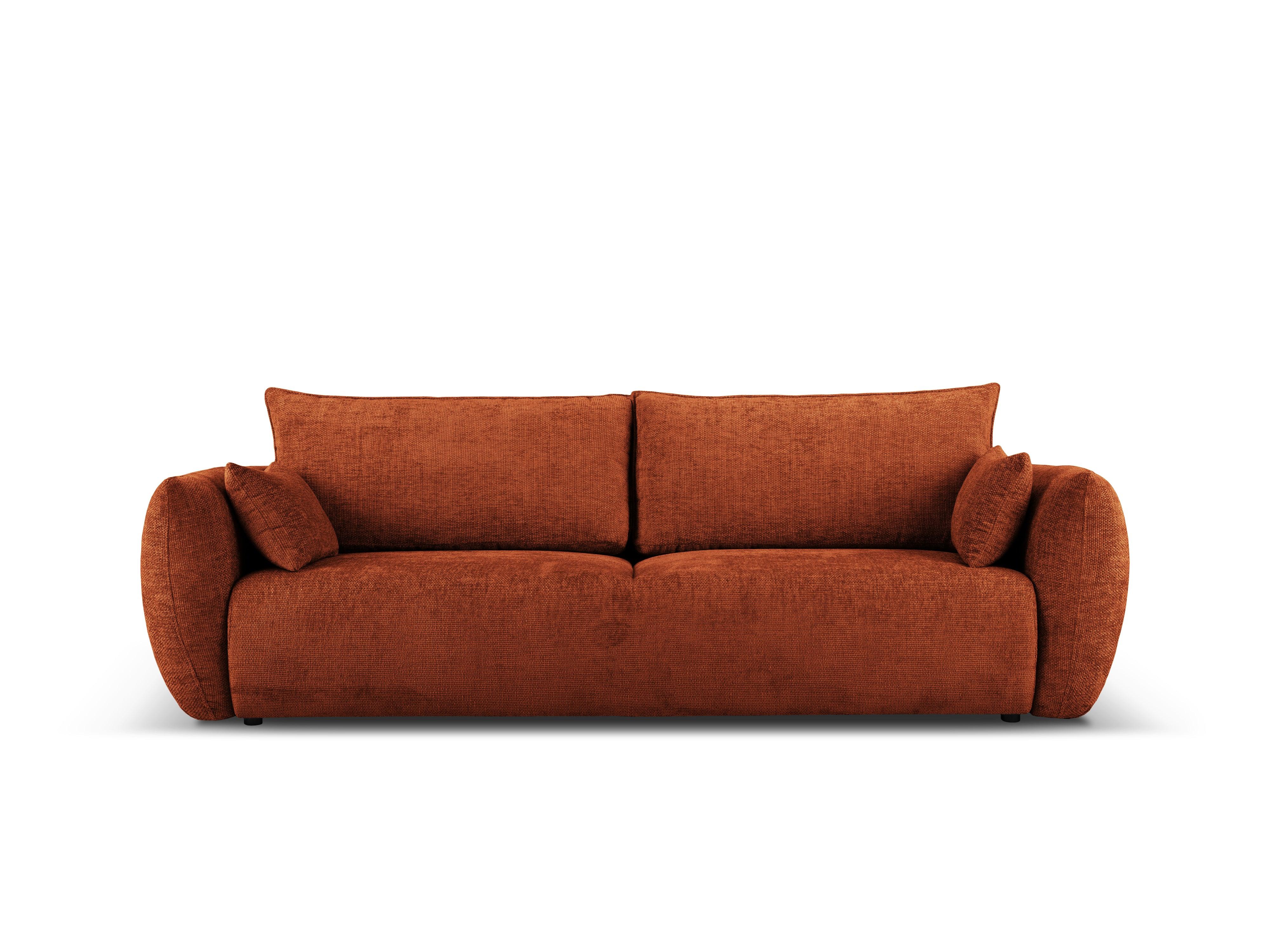 Sofa z funkcją spania MATERA terracotta szenil Cosmopolitan Design    Eye on Design