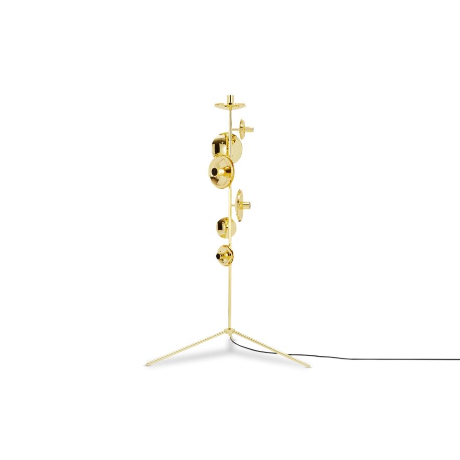 Mirror Ball Golden Floor Lamp