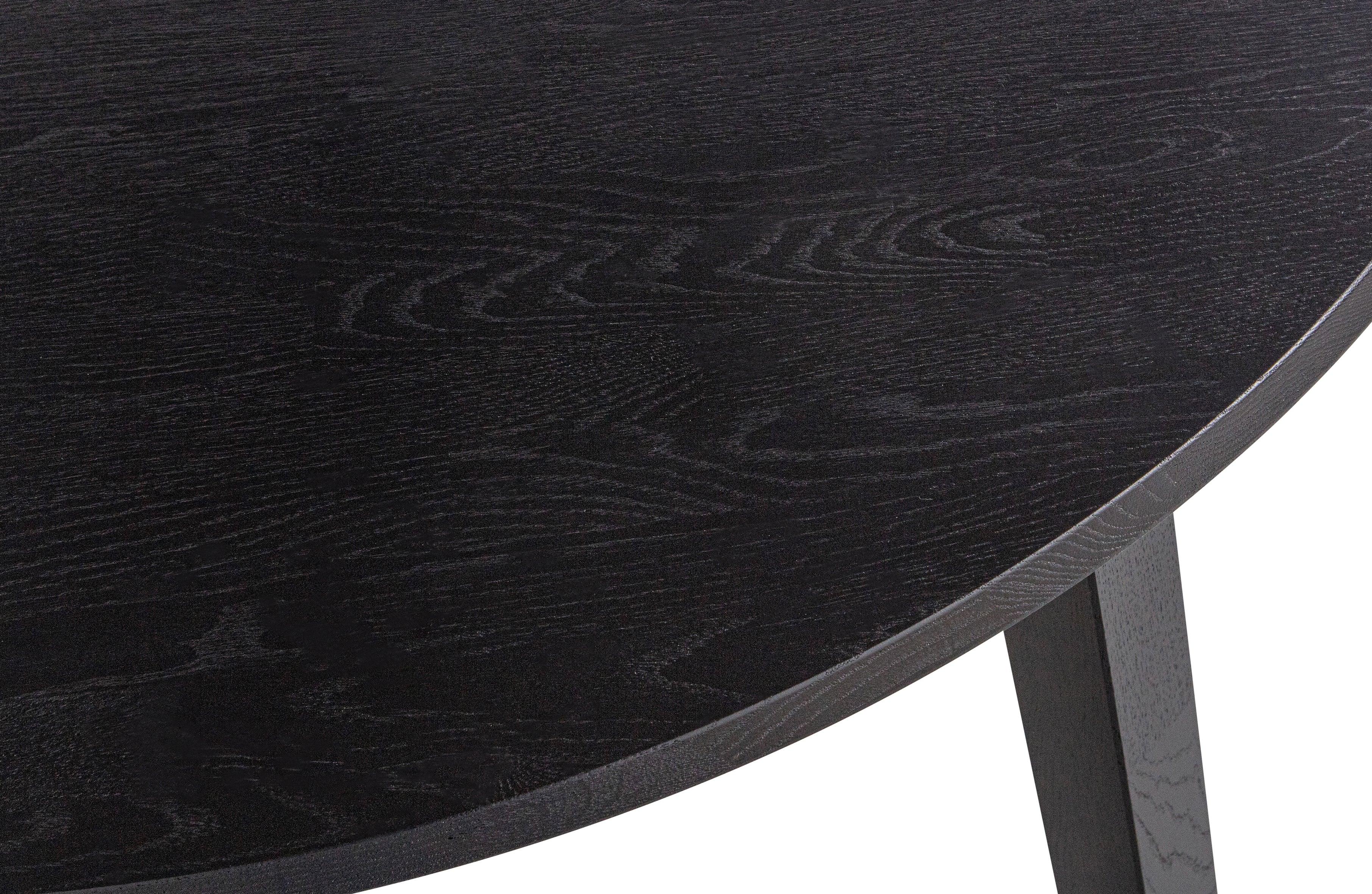 Stół okrągły rozkładany LANGE czarny dąb Woood Exclusive    Eye on Design