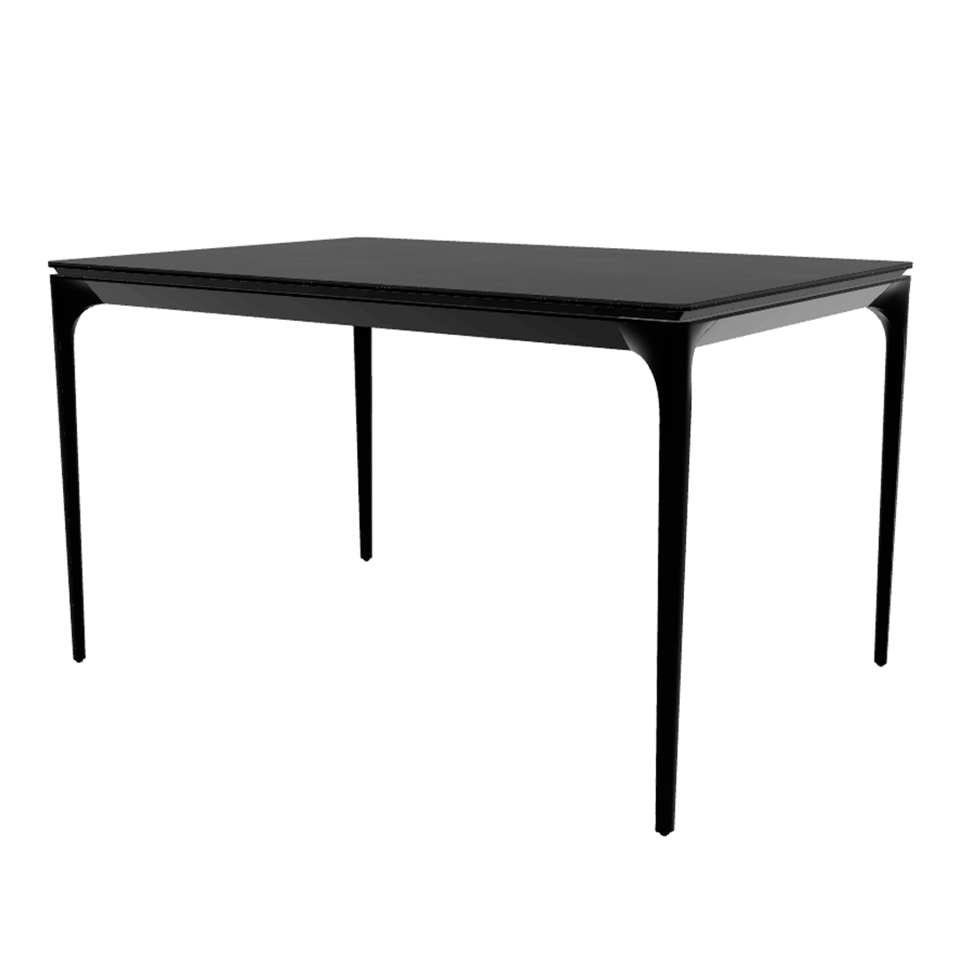 Silhouette folding table dark gray ceramics