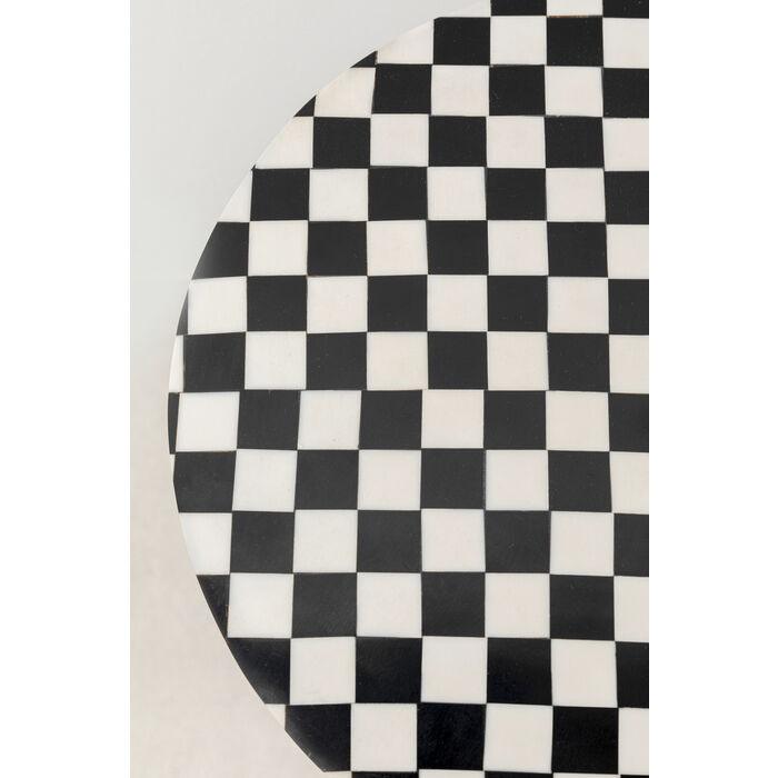 Domero Chess Black and White side table