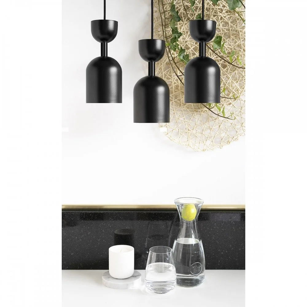 SUPURU 3P schwarze Pendelleuchte