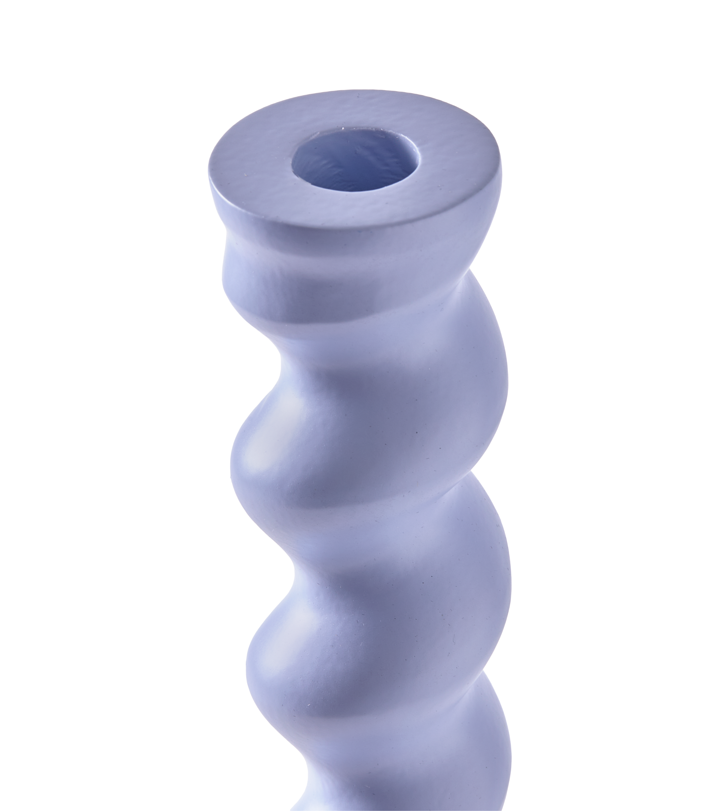 TWISTER Kerzenständer hellblau