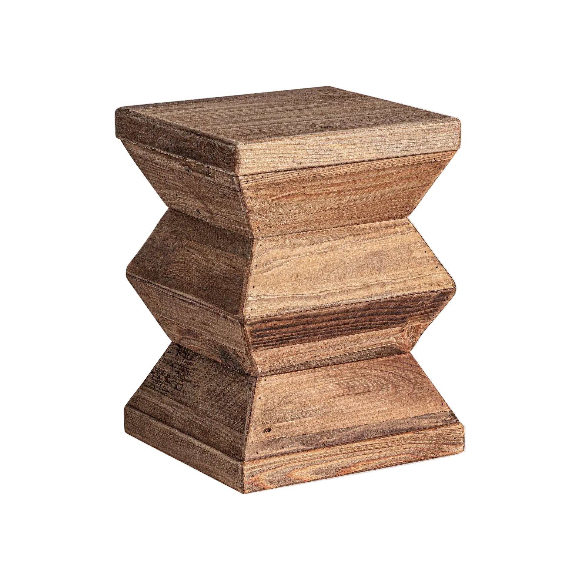 BREIVE Stool made of recycled pine wood