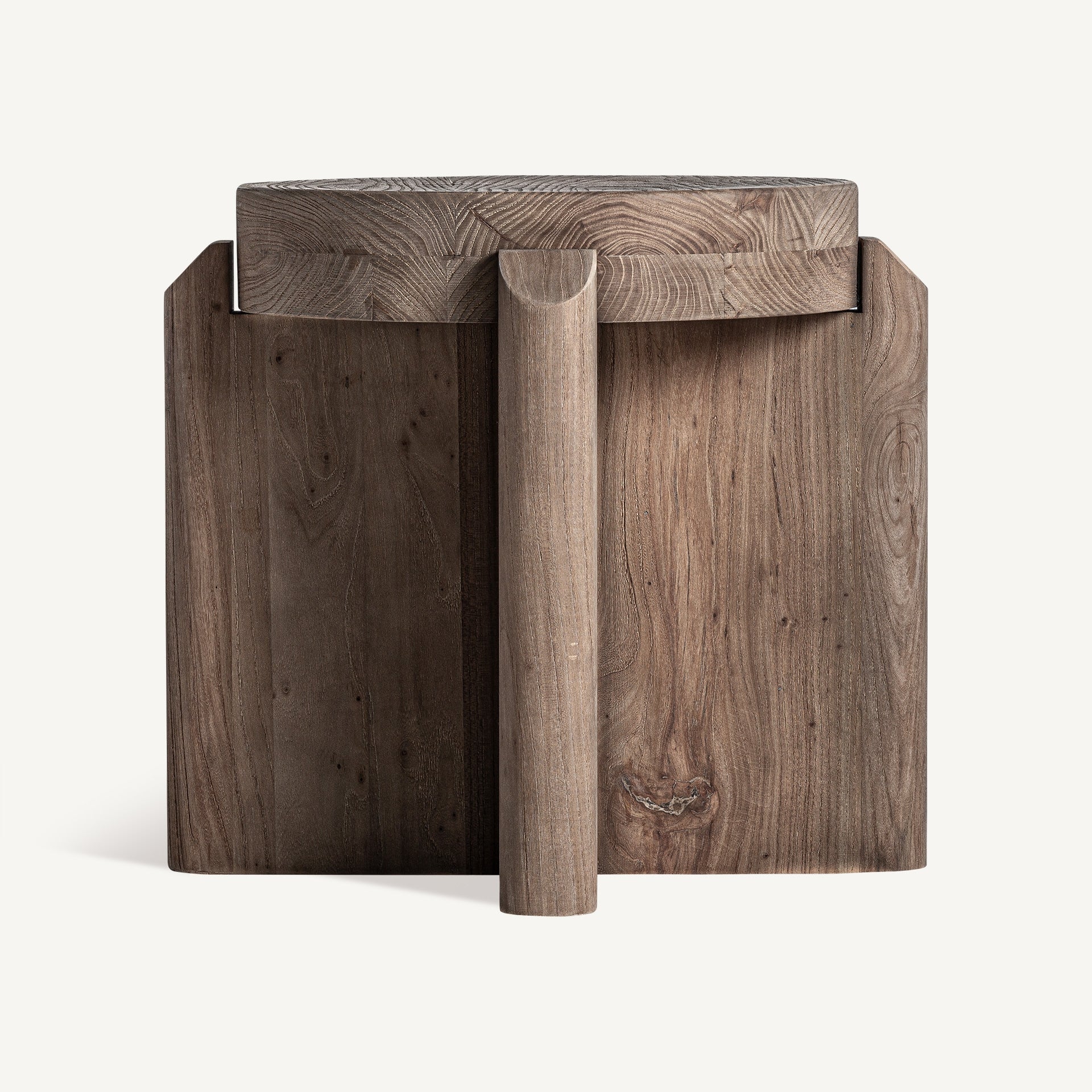 Hocker JACQUARD aus Weidenholz