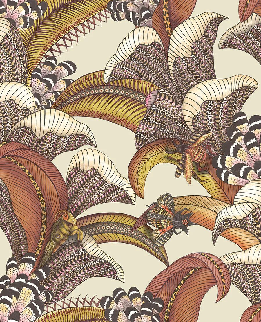 Tapeta ARDMORE JABULA - Hoopoe Leaves terakota na kremie Cole & Son Default Title   Eye on Design