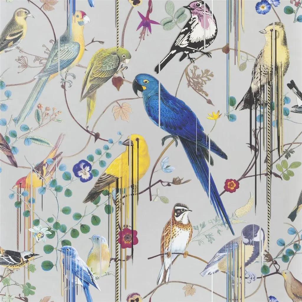 Tapeta BIRDS SINFONIA ARGENT szary Christian Lacroix    Eye on Design