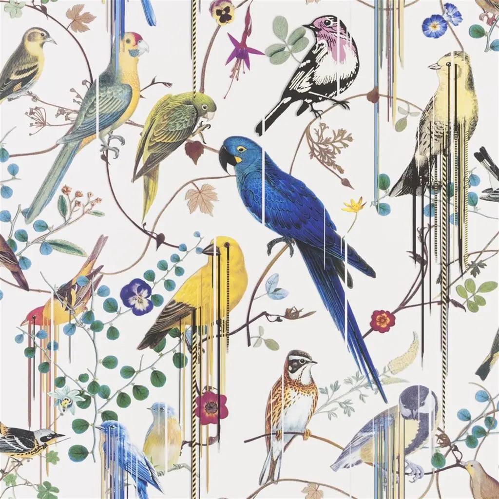 Tapeta BIRDS SINFONIA PERCE NEIGE jasnoszary Christian Lacroix    Eye on Design