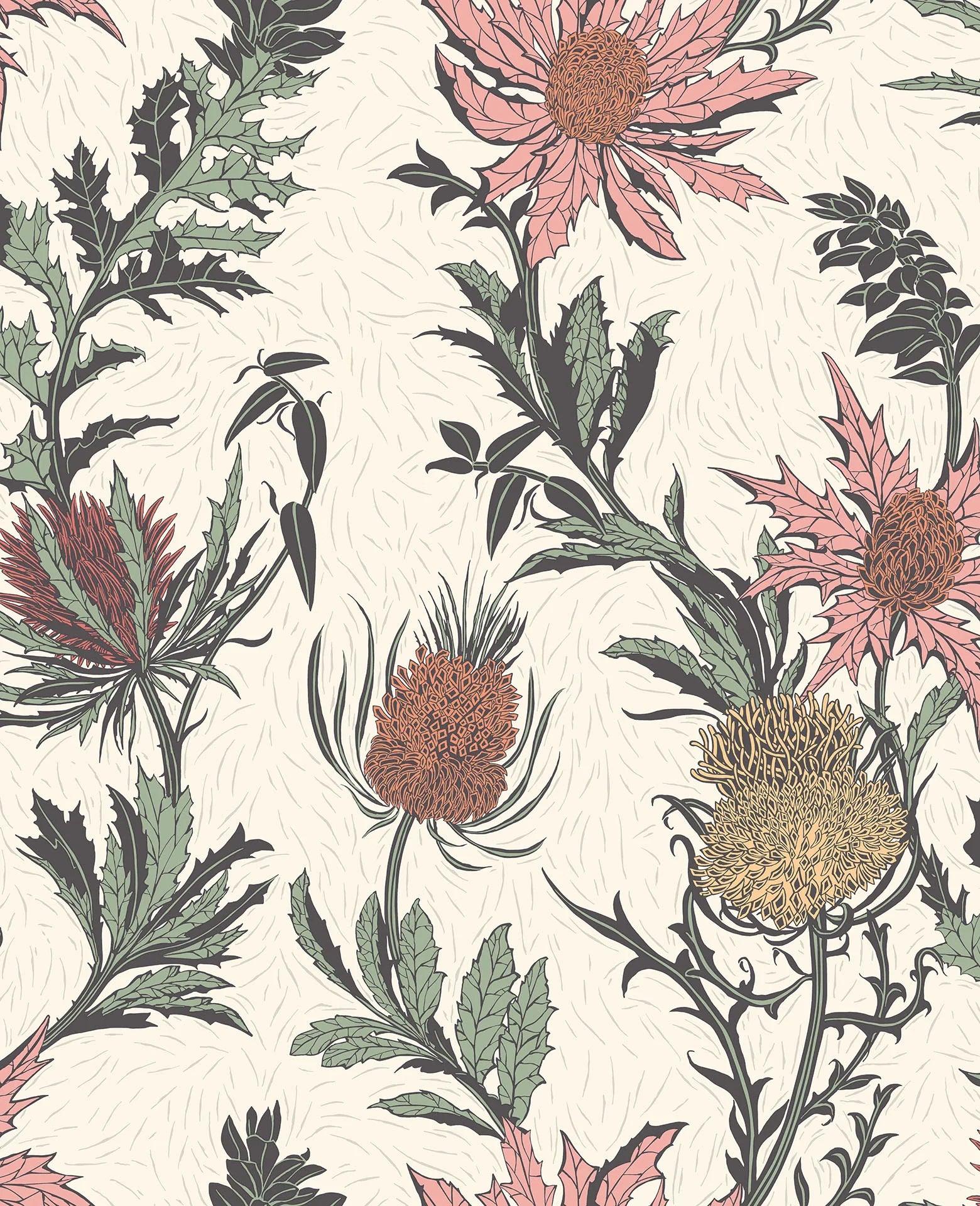 Tapeta BOTANICAL BOTANICA - Thistle różowy Cole & Son Default Title   Eye on Design