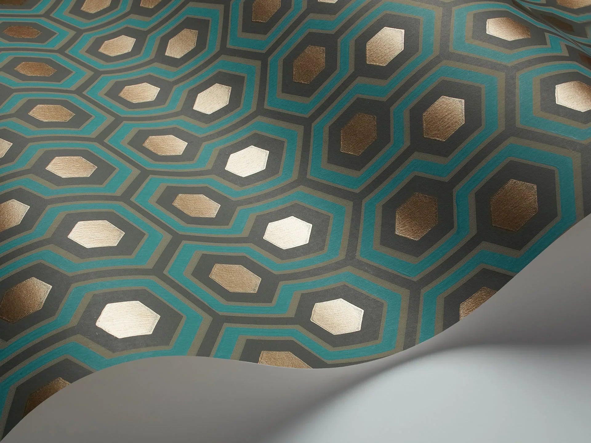 Tapeta CONTEMPORARY COLLECTION - Hicks' Hexagon zielony Cole & Son    Eye on Design