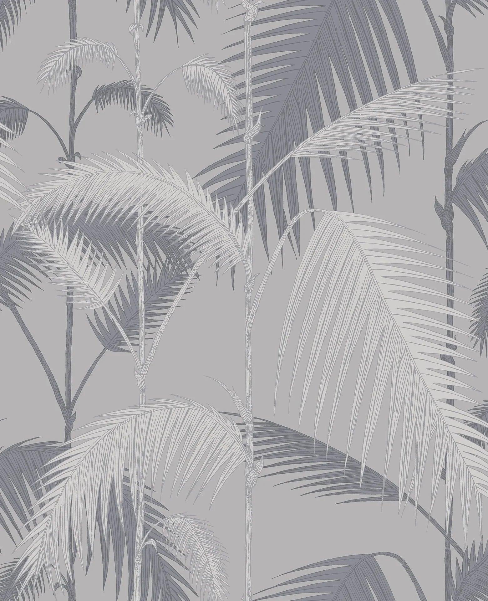 Tapeta CONTEMPORARY COLLECTION - Palm Jungle metaliczne srebro Cole & Son    Eye on Design