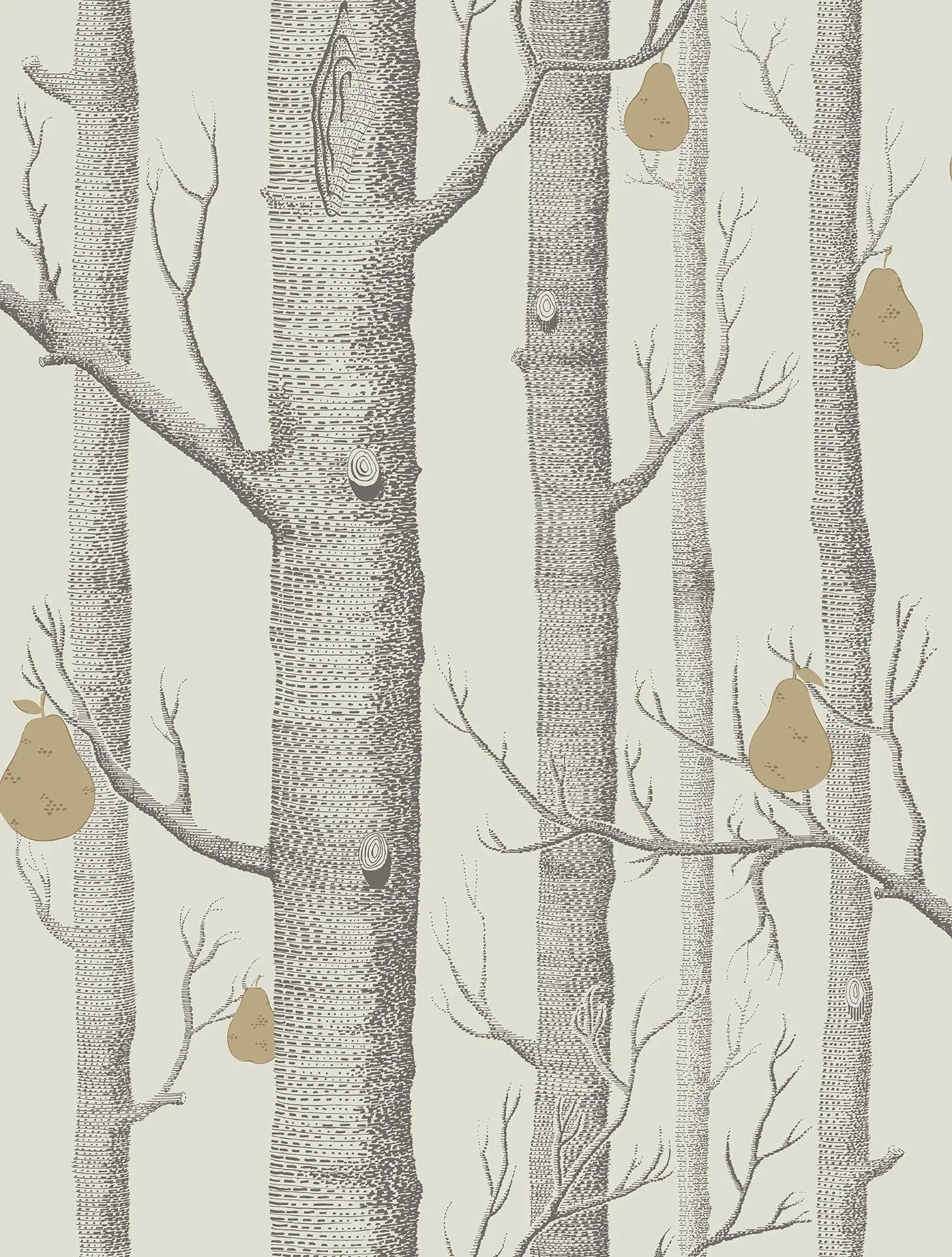 Tapeta CONTEMPORARY COLLECTION - Woods & Pears złoty na kremie Cole & Son Default Title   Eye on Design