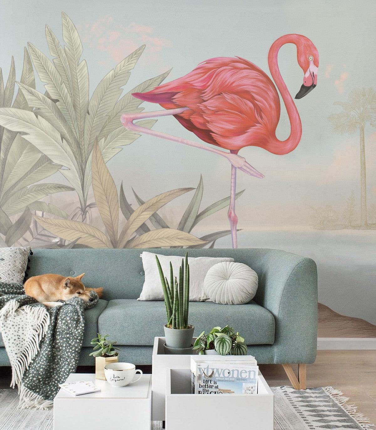 Tapeta CRIMSON FLAMINGO Wallcolors    Eye on Design