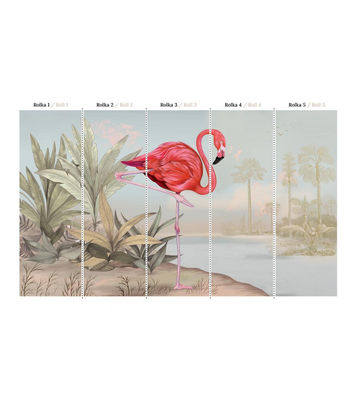 Tapeta CRIMSON FLAMINGO Wallcolors    Eye on Design