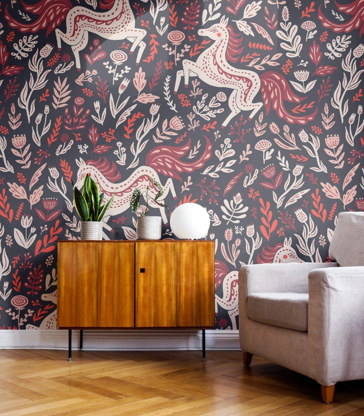 Tapeta FOLK ANIMALS Wallcolors    Eye on Design