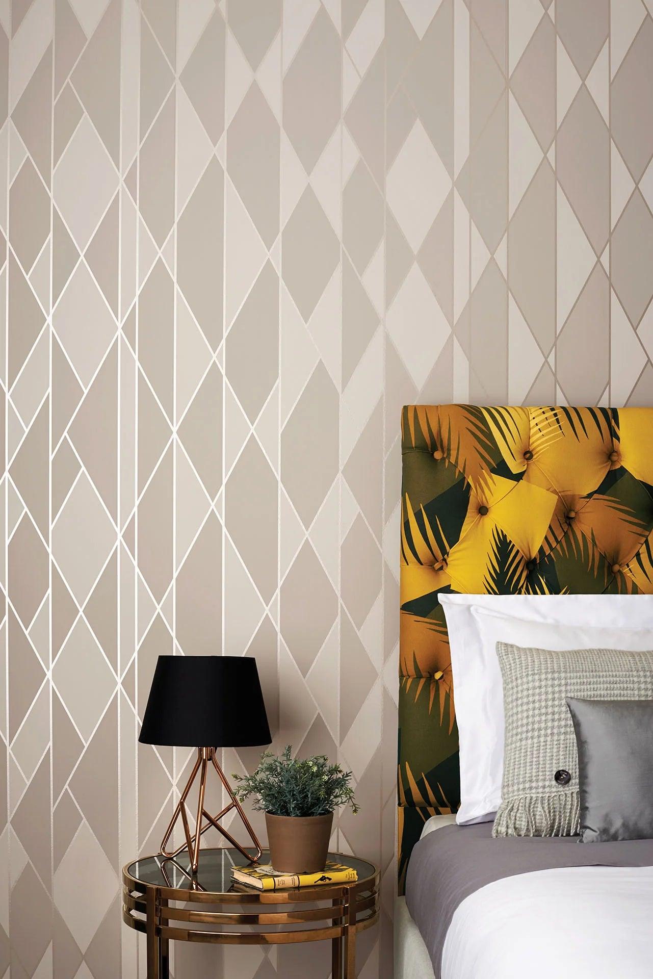 Tapeta GEOMETRIC II - Oblique szary Cole & Son    Eye on Design