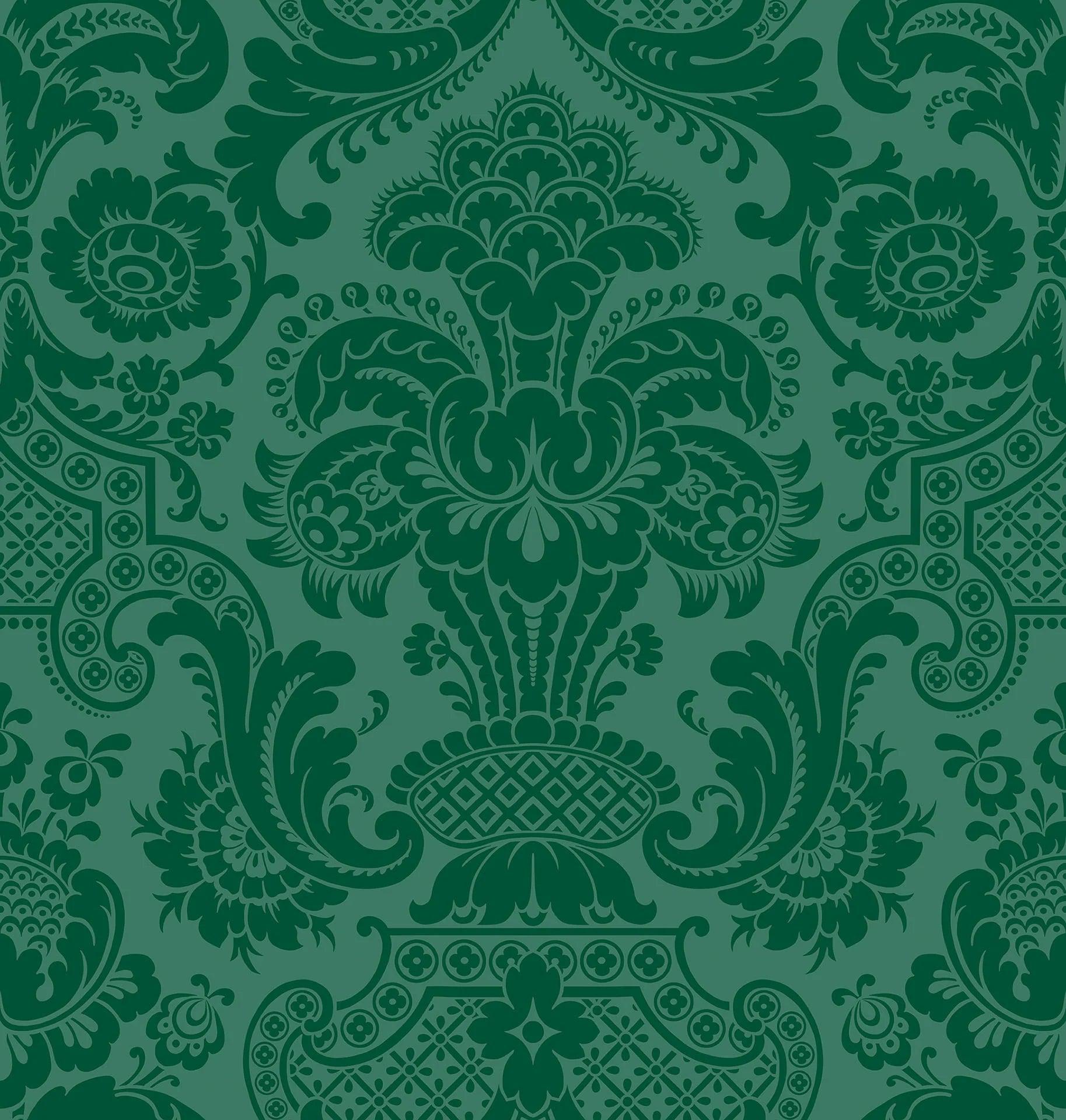 Tapeta MARIINSKY DAMASK - Petrouchka zielony Cole & Son    Eye on Design