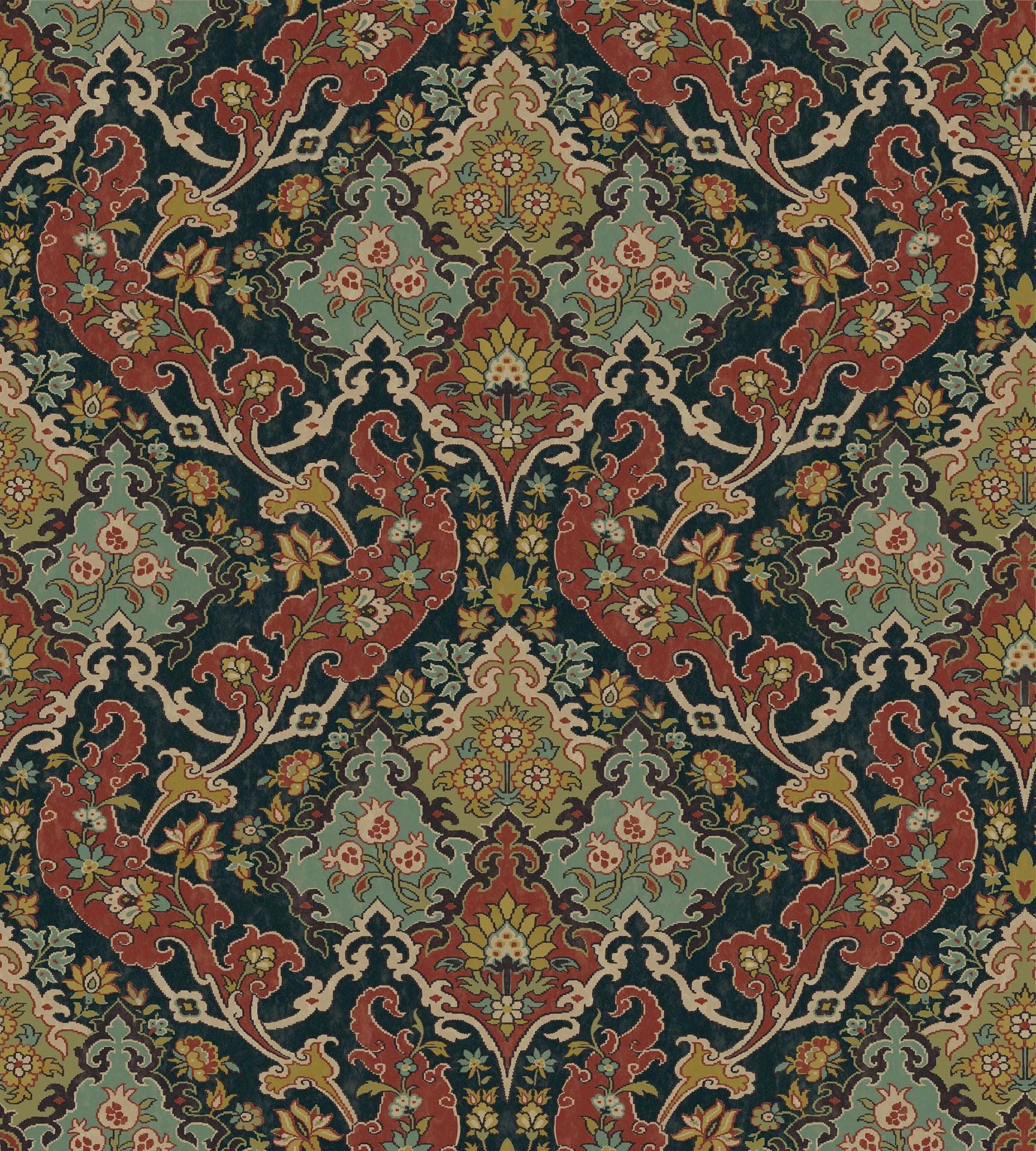 Tapeta MARIINSKY DAMASK - Pushkin czerwony Cole & Son    Eye on Design