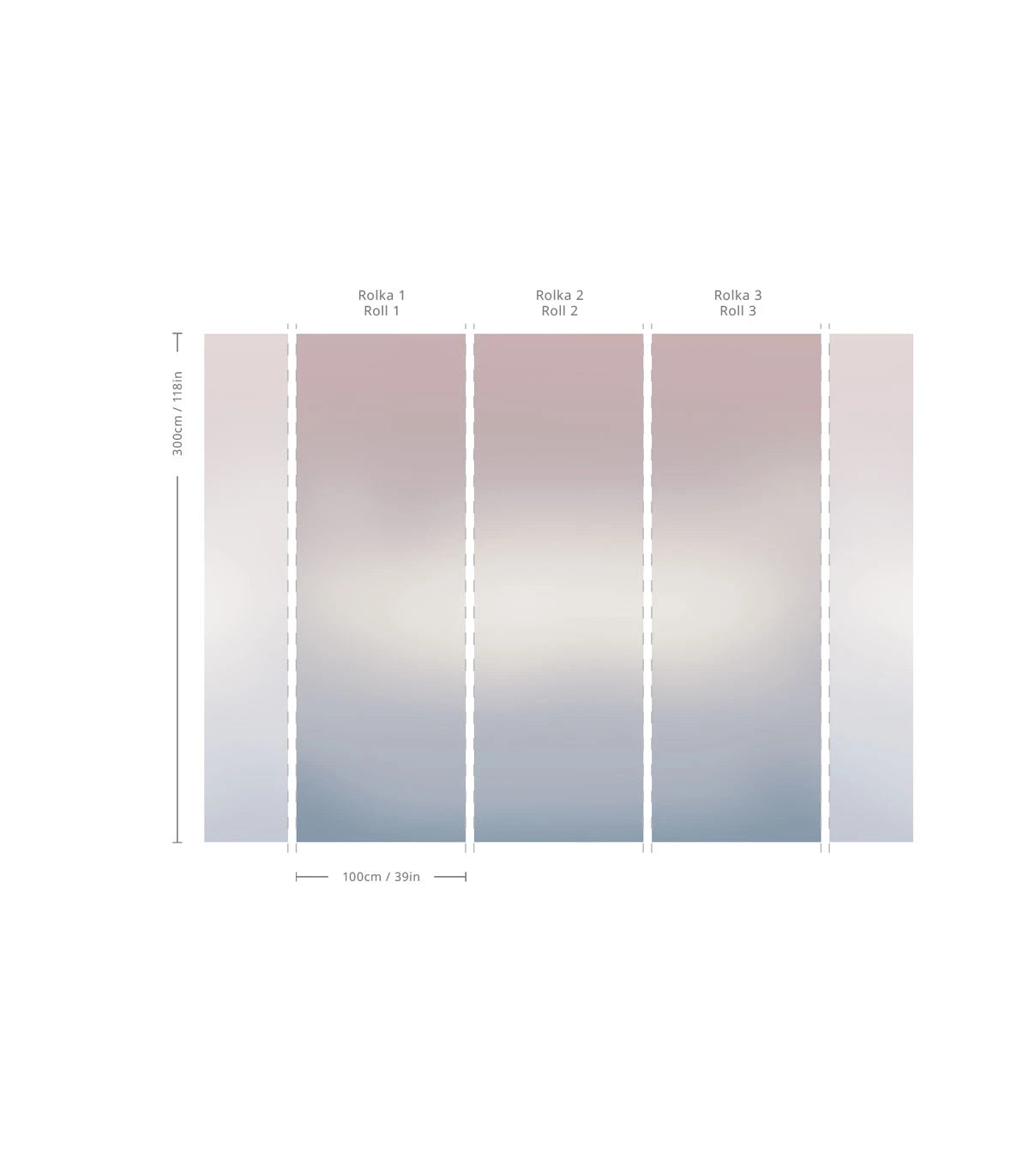 Tapete Farbverlauf OMBRE DUNE beige