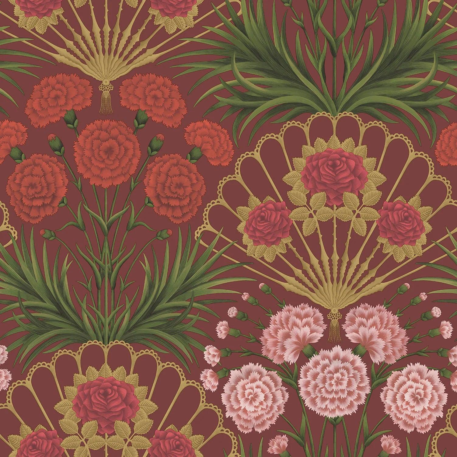 Tapeta SEVILLE - Flamenco Fan bordowy Cole & Son    Eye on Design