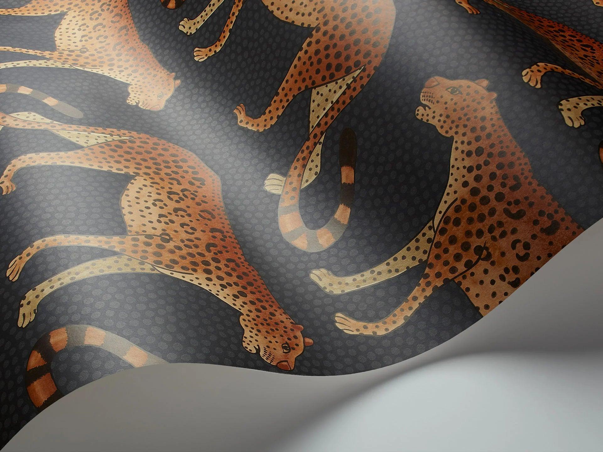 Tapeta THE ARDMORE COLLECTION - Leopard Walk czarny Cole & Son    Eye on Design