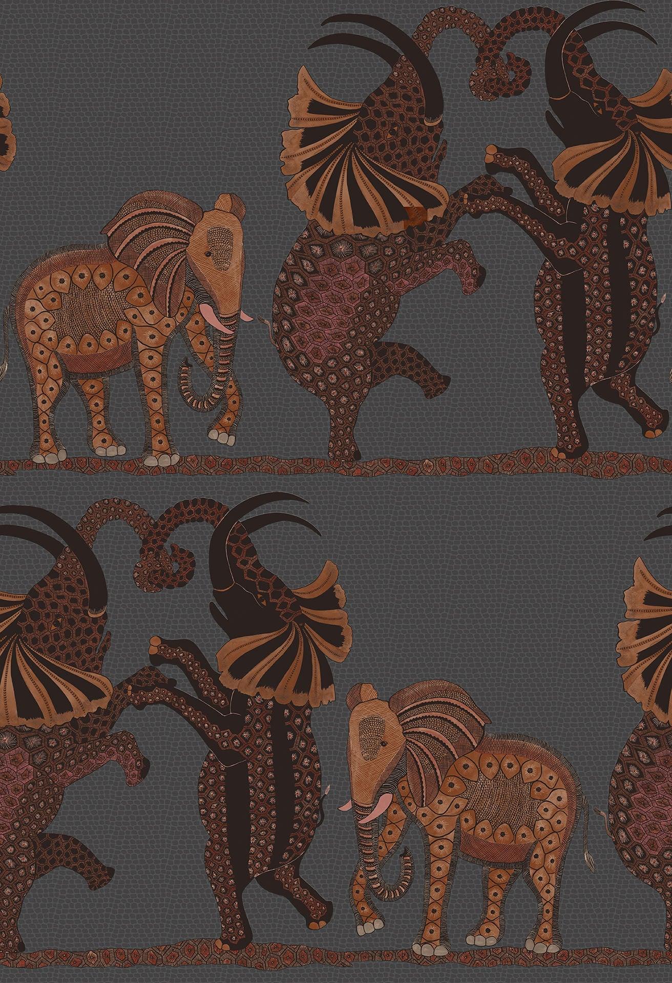 Tapeta THE ARDMORE COLLECTION - Safari Dance grafitowy Cole & Son    Eye on Design