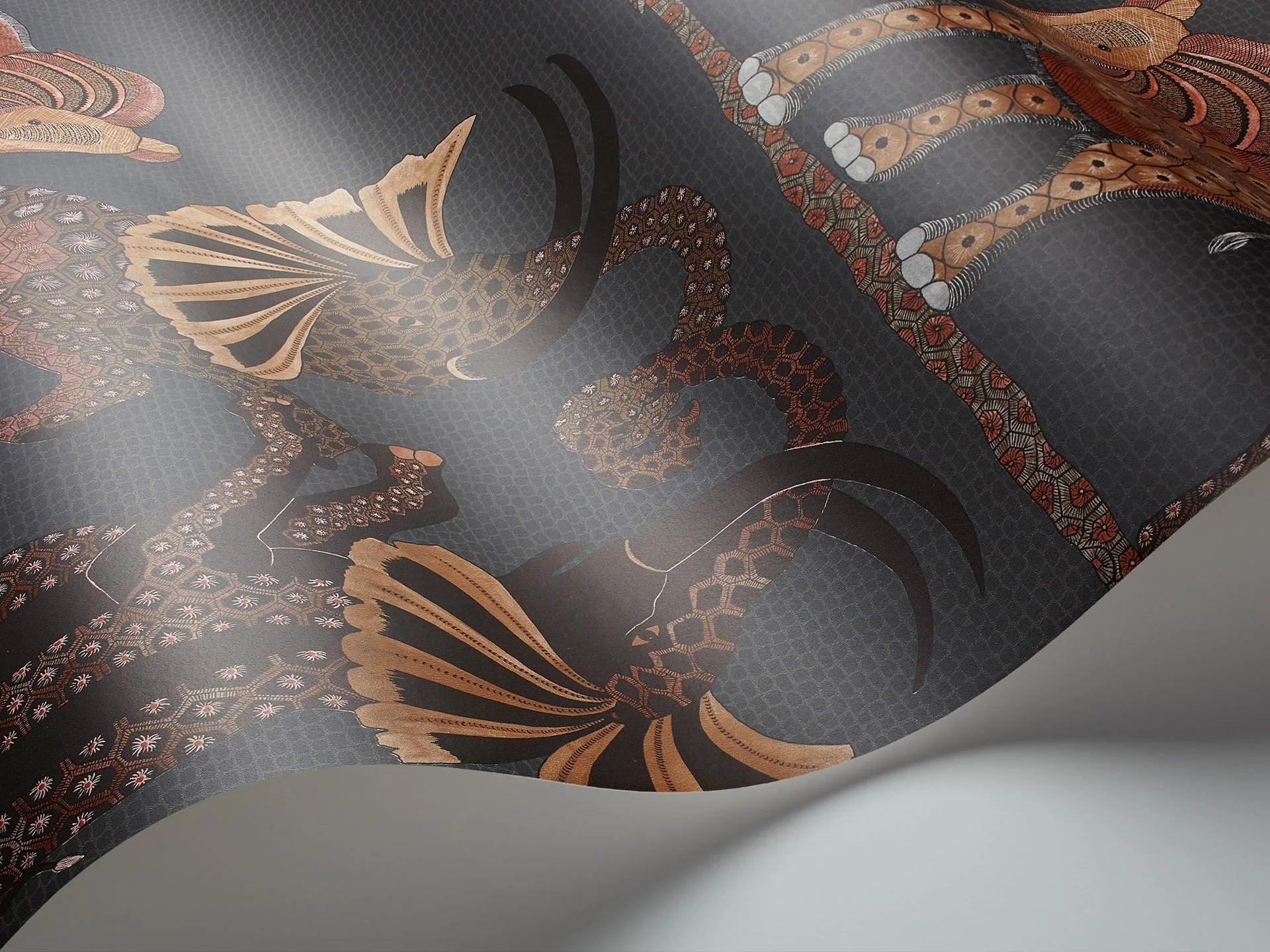 Tapeta THE ARDMORE COLLECTION - Safari Dance grafitowy Cole & Son    Eye on Design