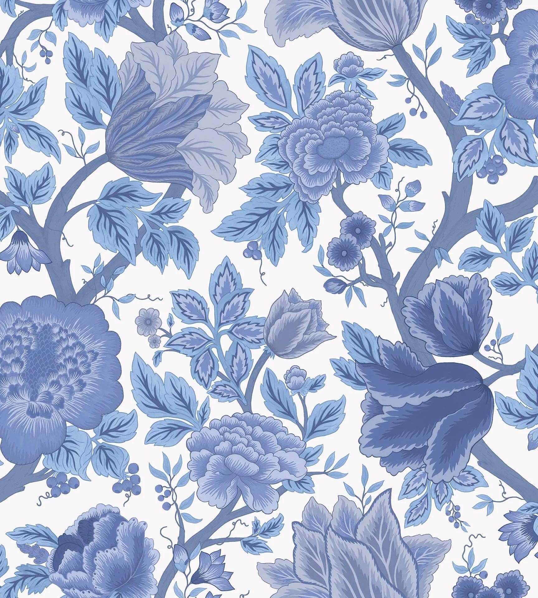 Tapeta THE PEARWOOD COLLECTION - Midsummer Bloom niebieski Cole & Son    Eye on Design