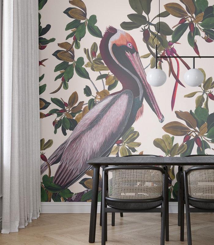 Tapeta VINTAGE PELICANS Wallcolors    Eye on Design